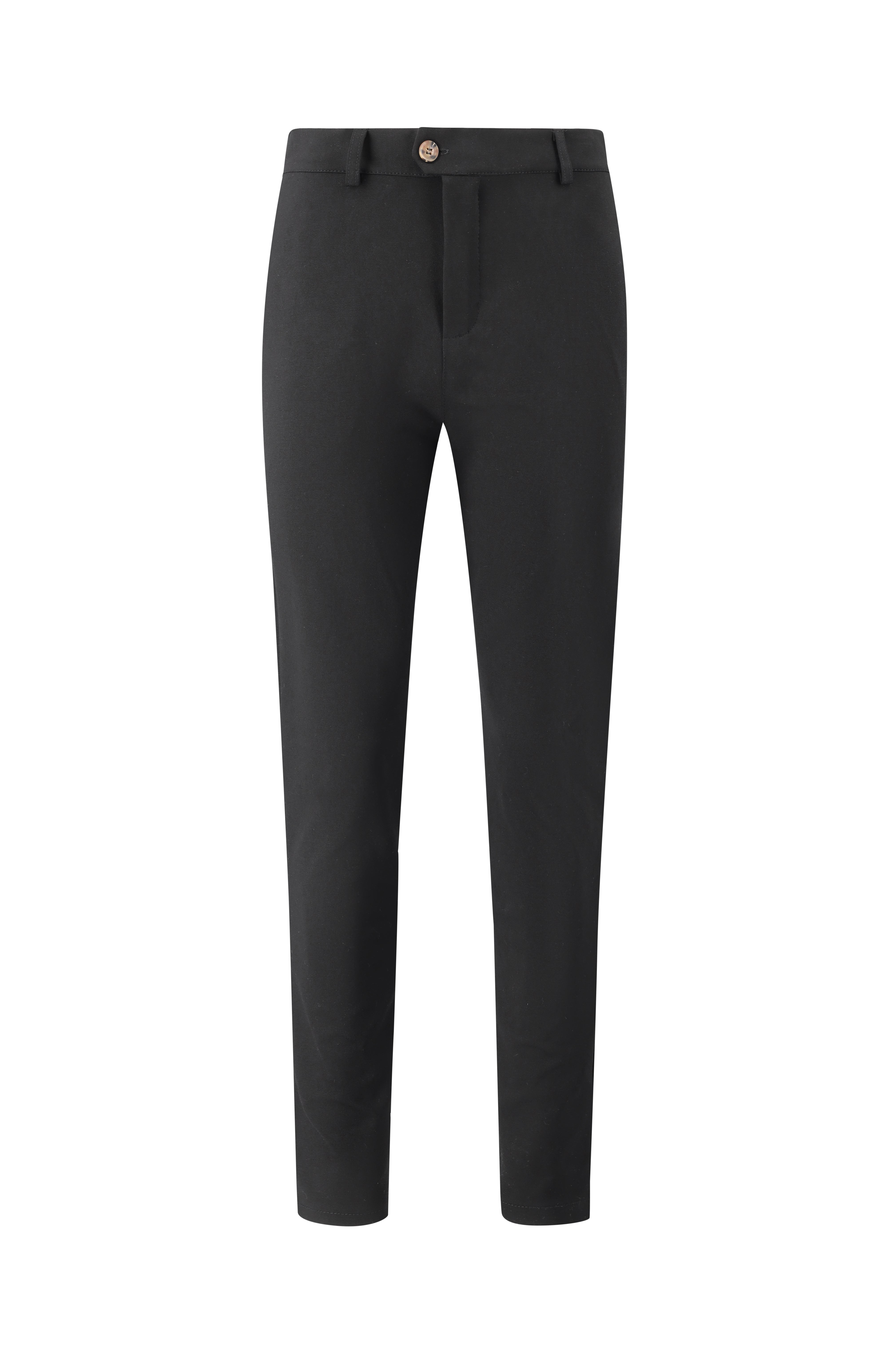 Slim Fit Tailored Pantalon - Black