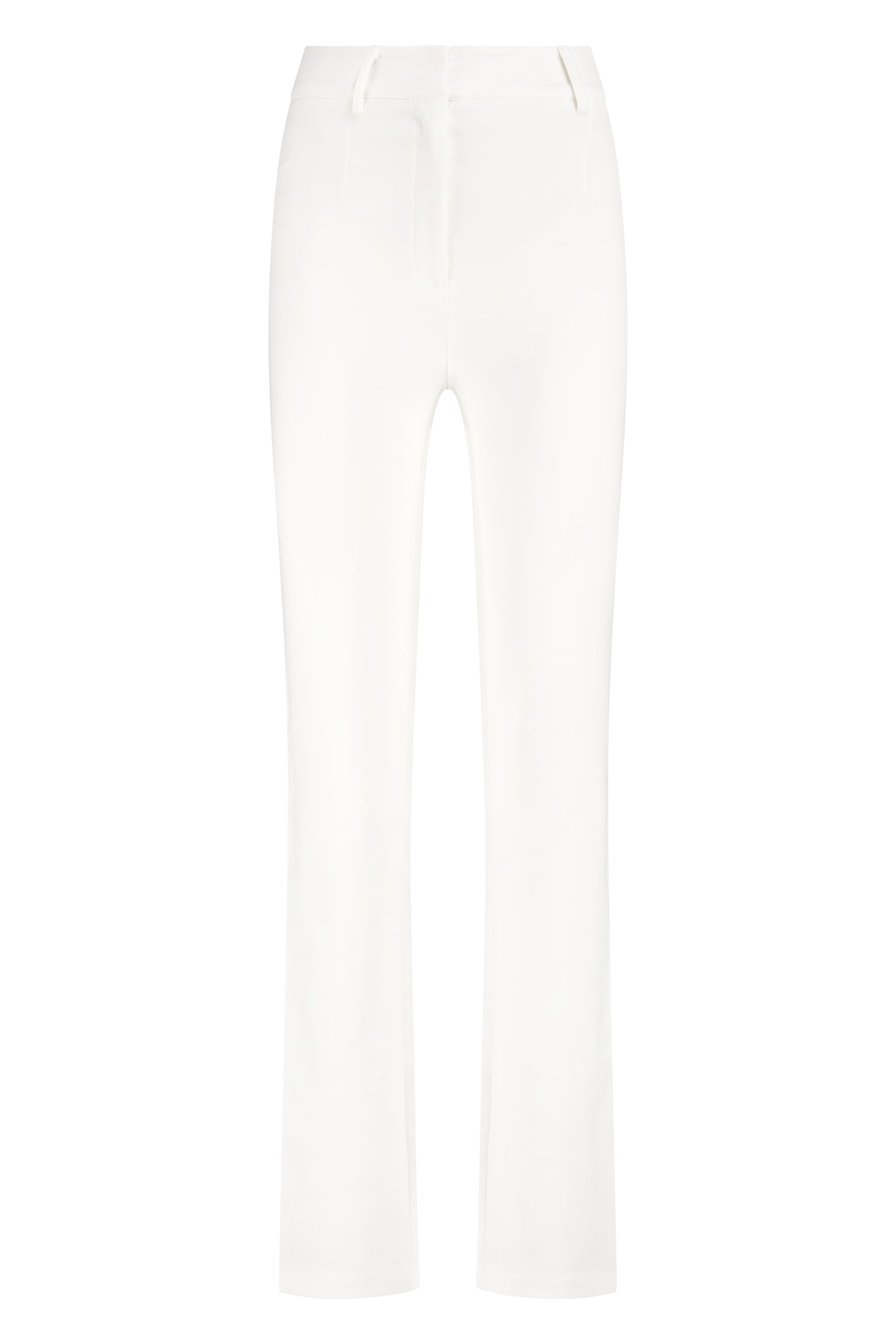 Super stretch pantalon straight fit white