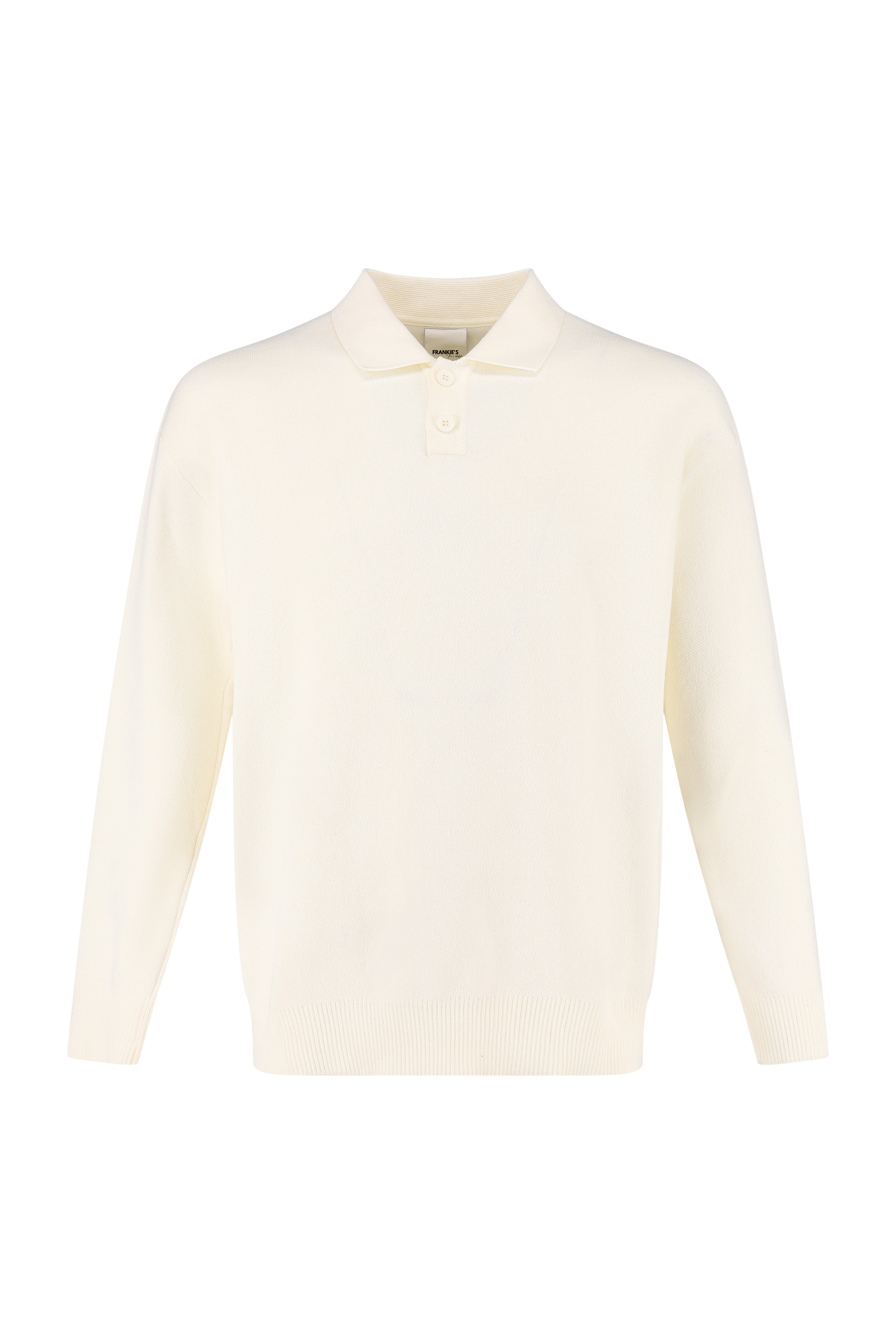 Polo Knitwear, Plain - White