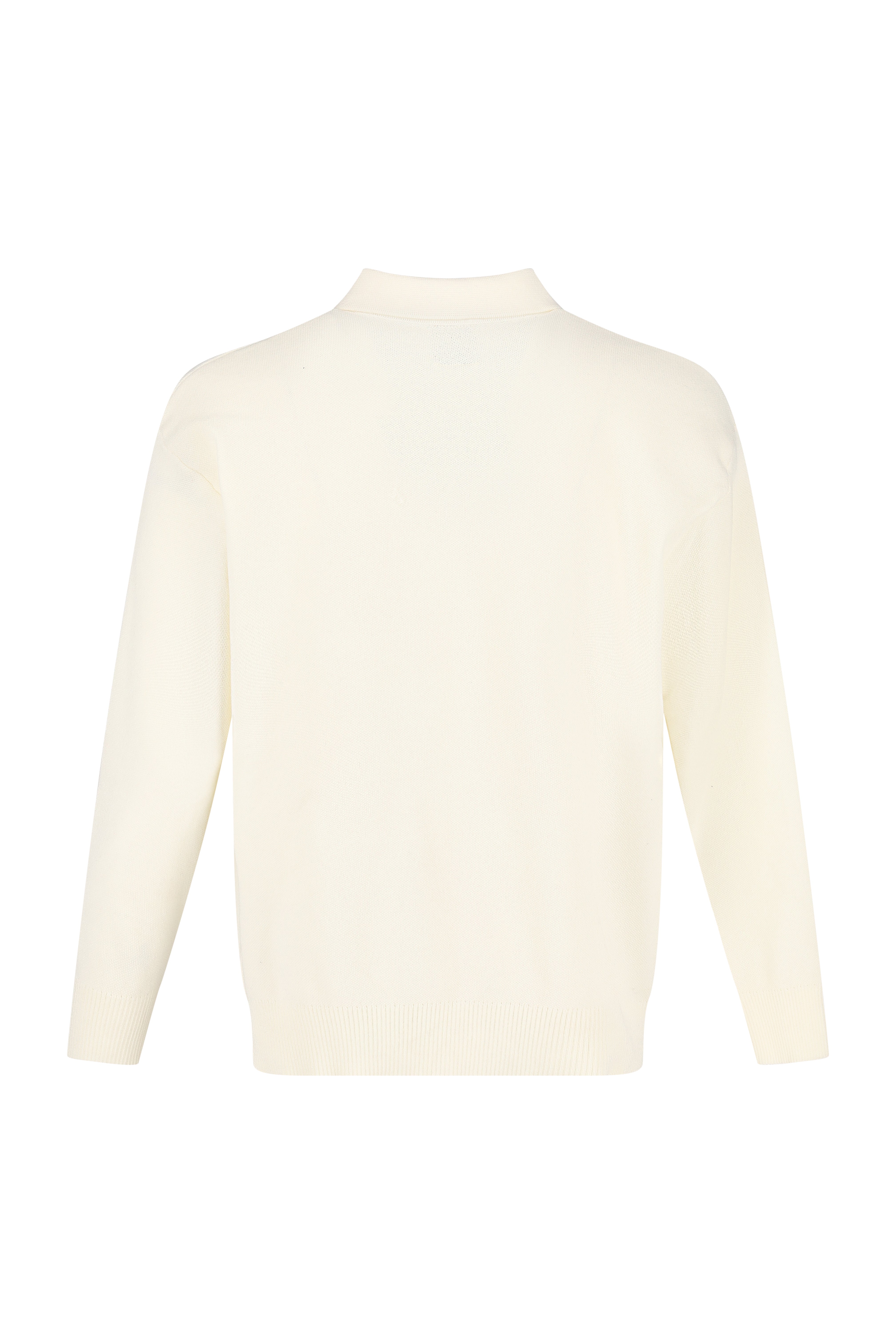 Polo Knitwear, Plain - White
