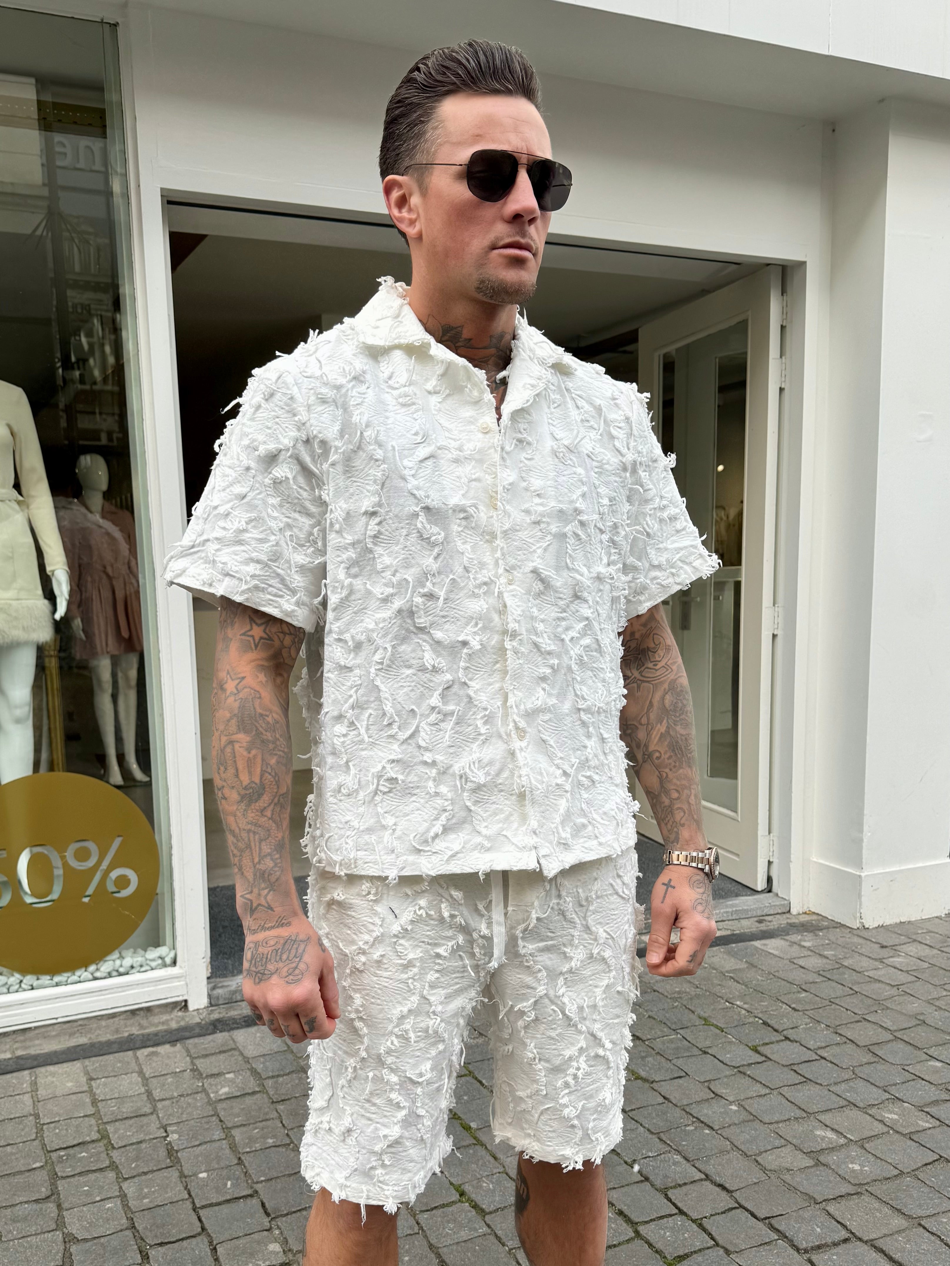 Summer set short & shirt Coachella white