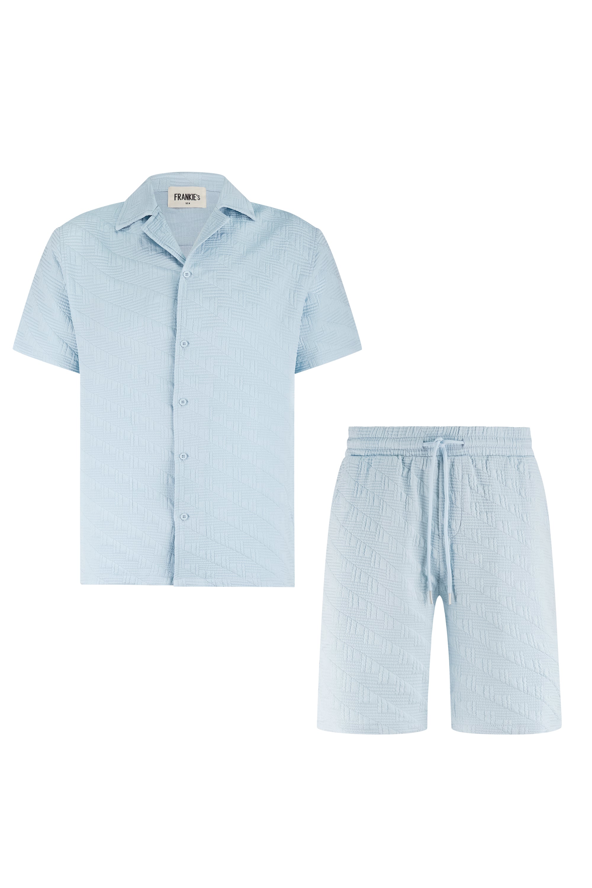 Summer set short & shirt Jumeirah light blue