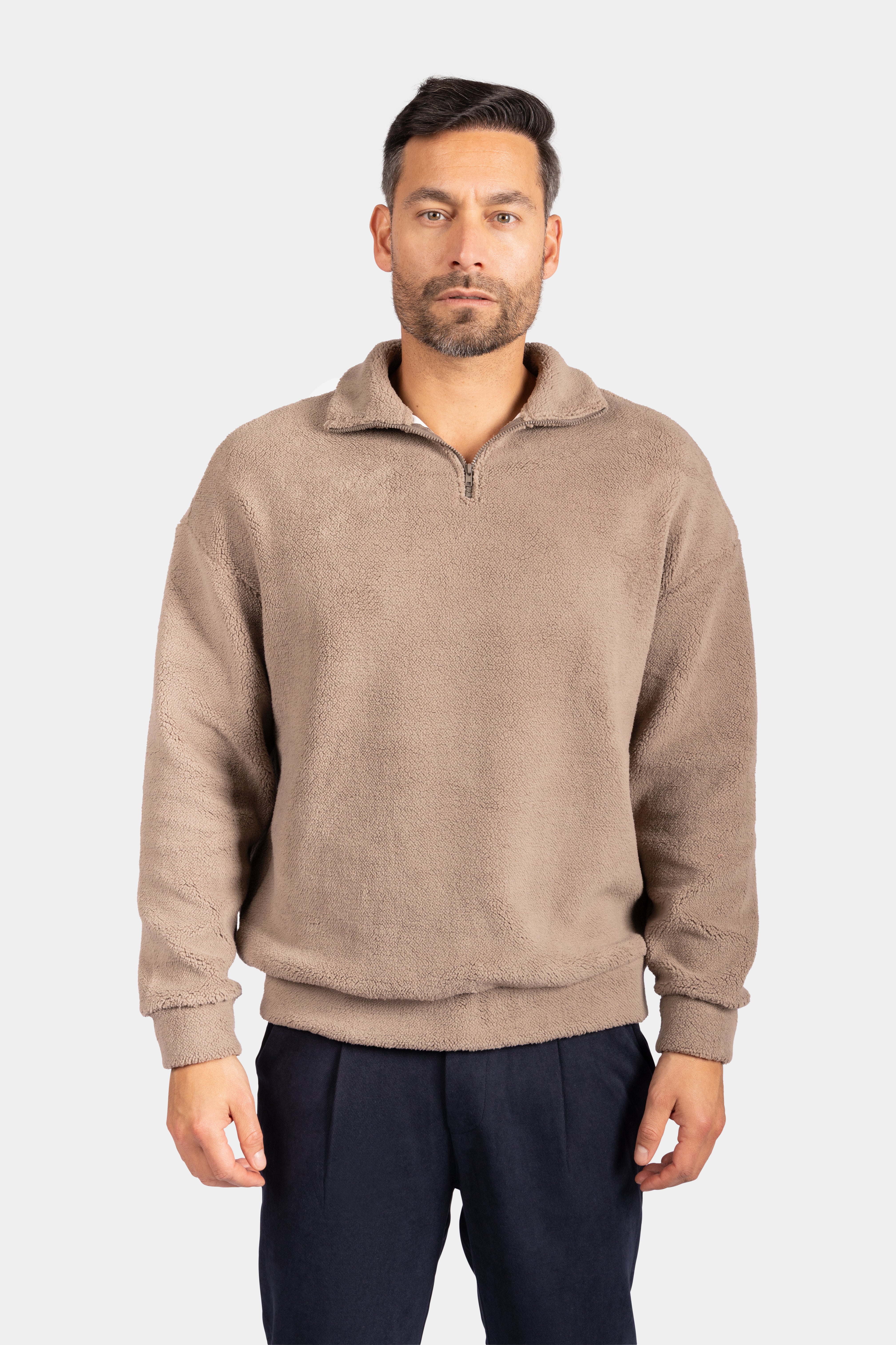 Classic Zip Fleece Pullover - Green