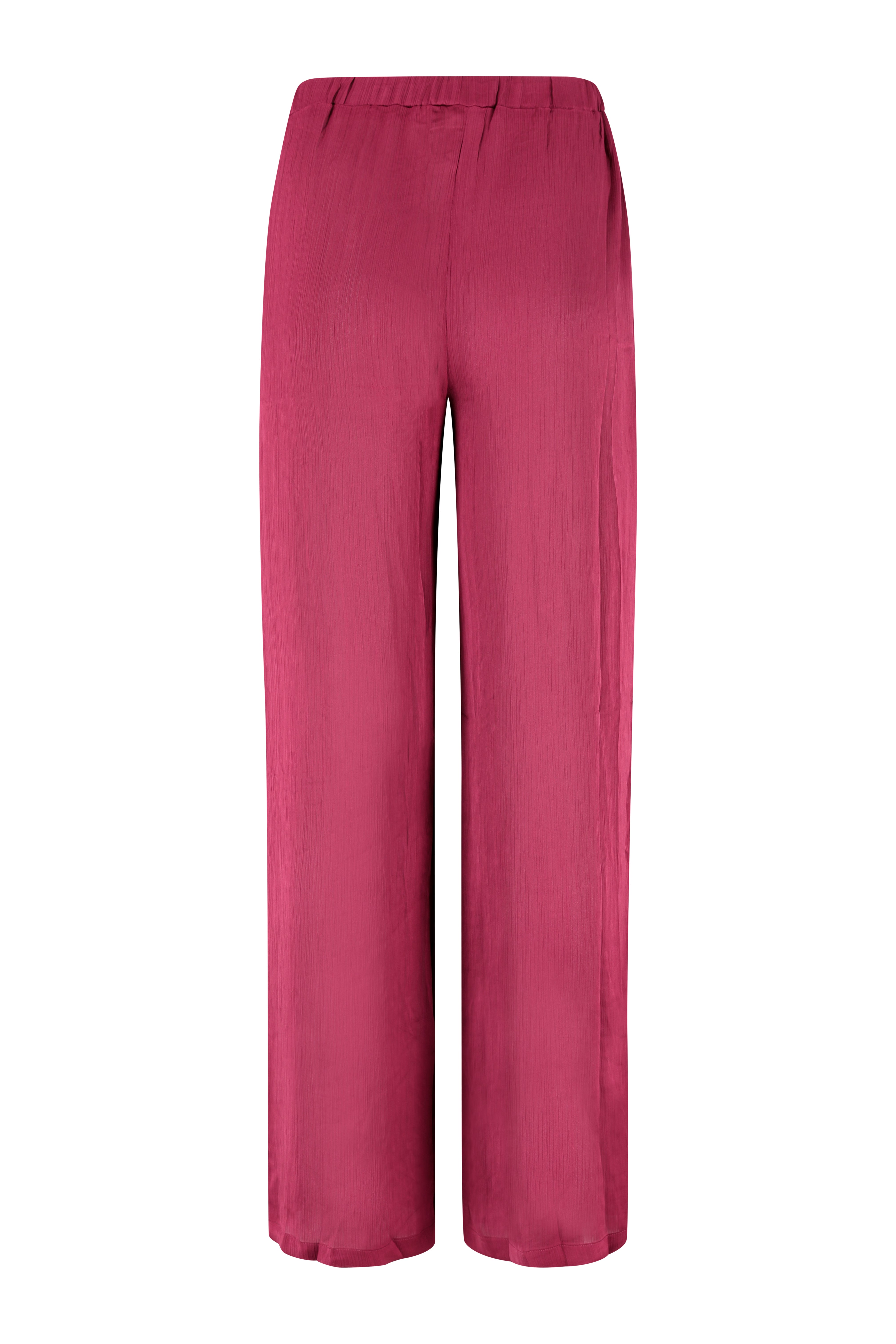 Zweiteiliges Satin-Set – Bordeaux