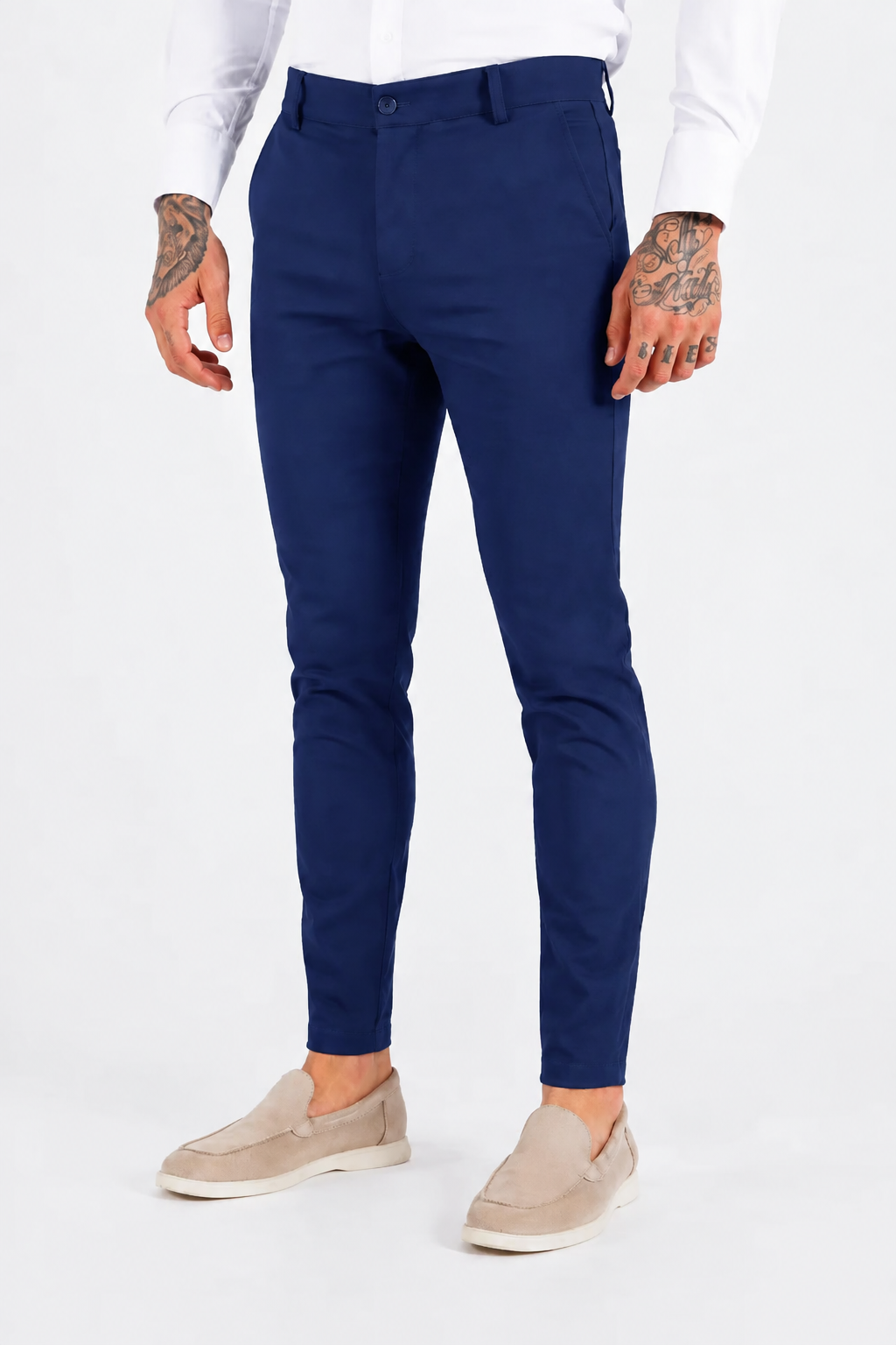 Super stretch pantalon navy blue