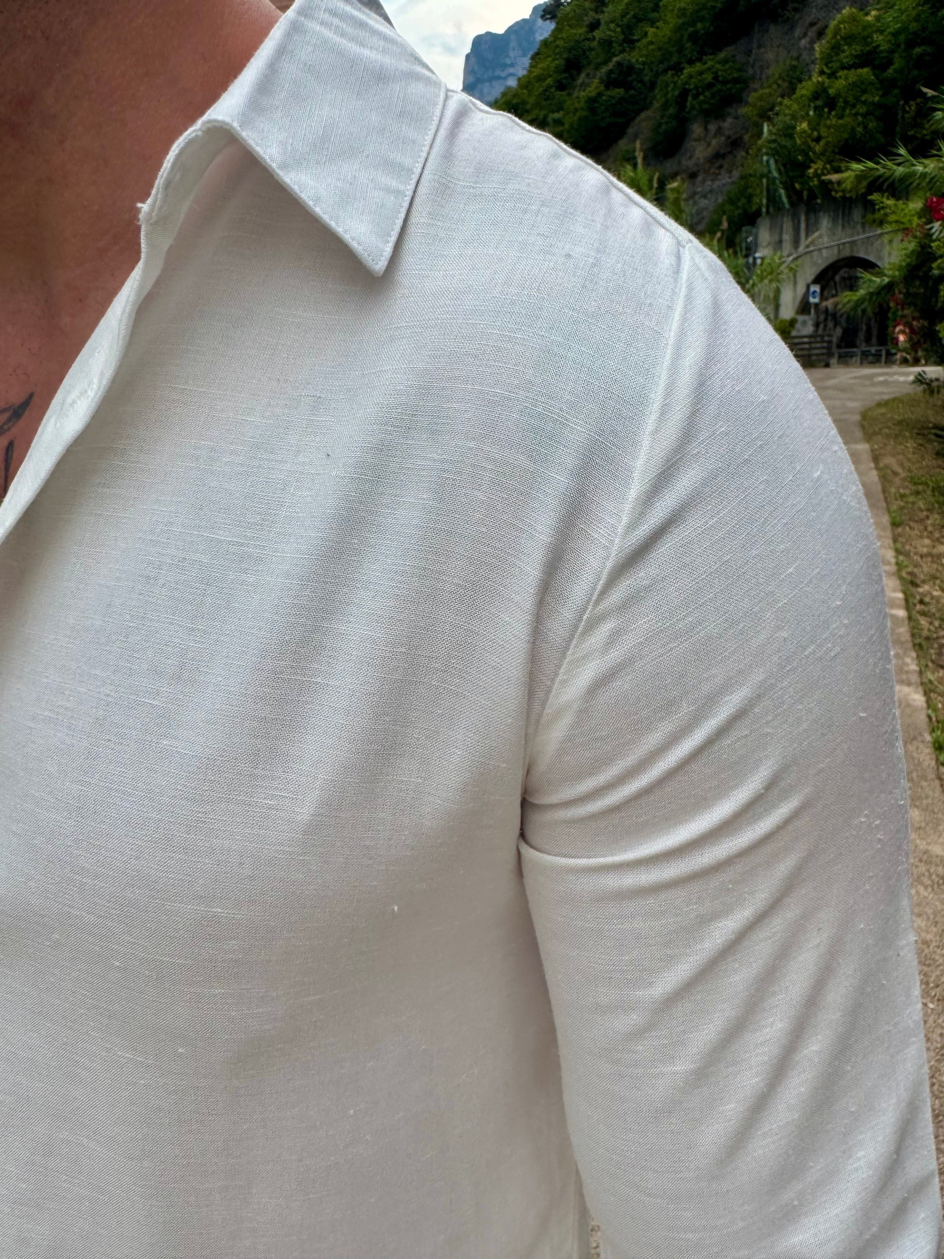 Shirt linen white - Frankie's