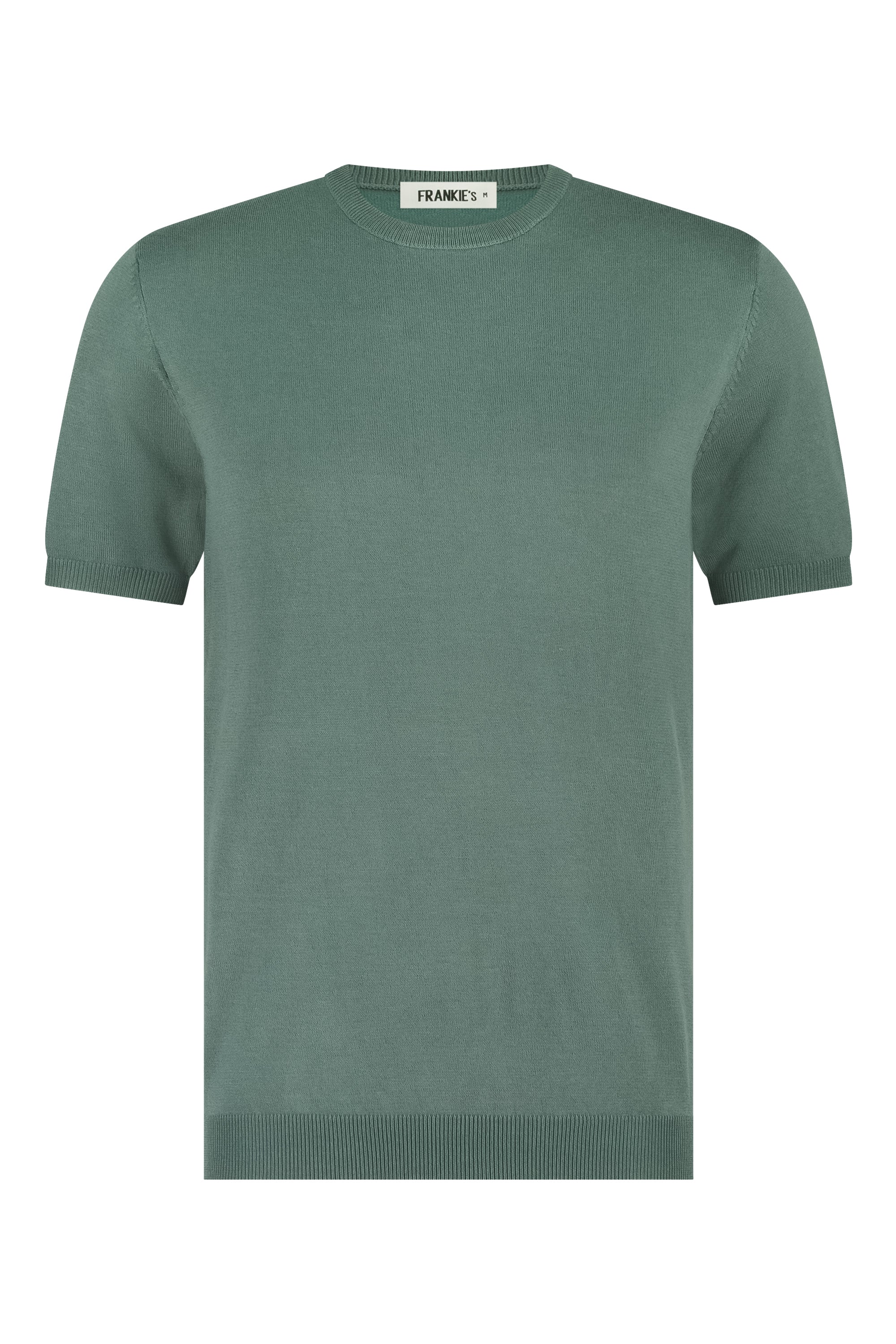 T-shirt knitwear short sleeve green