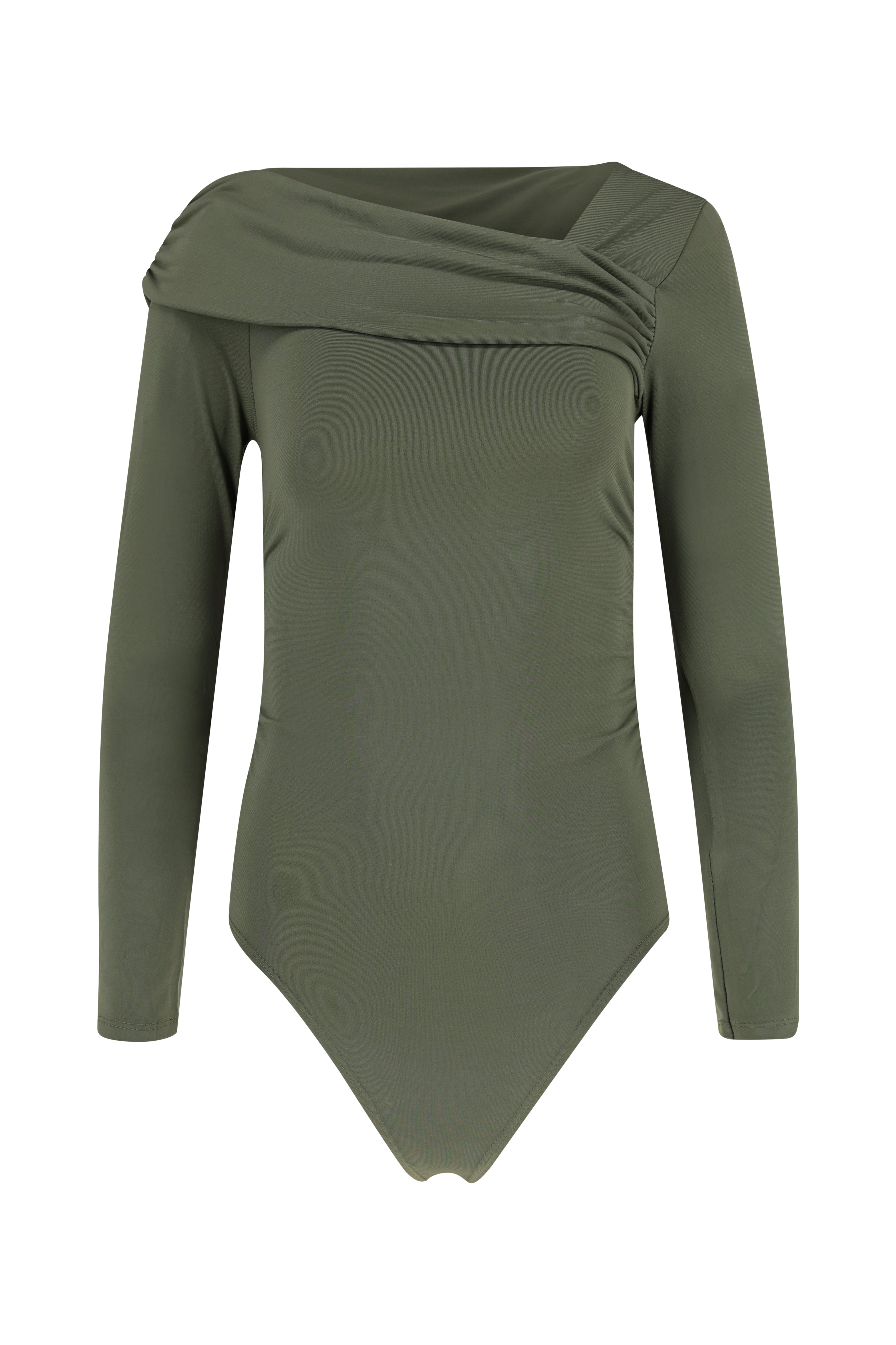 Long sleeve knit top - Khaki