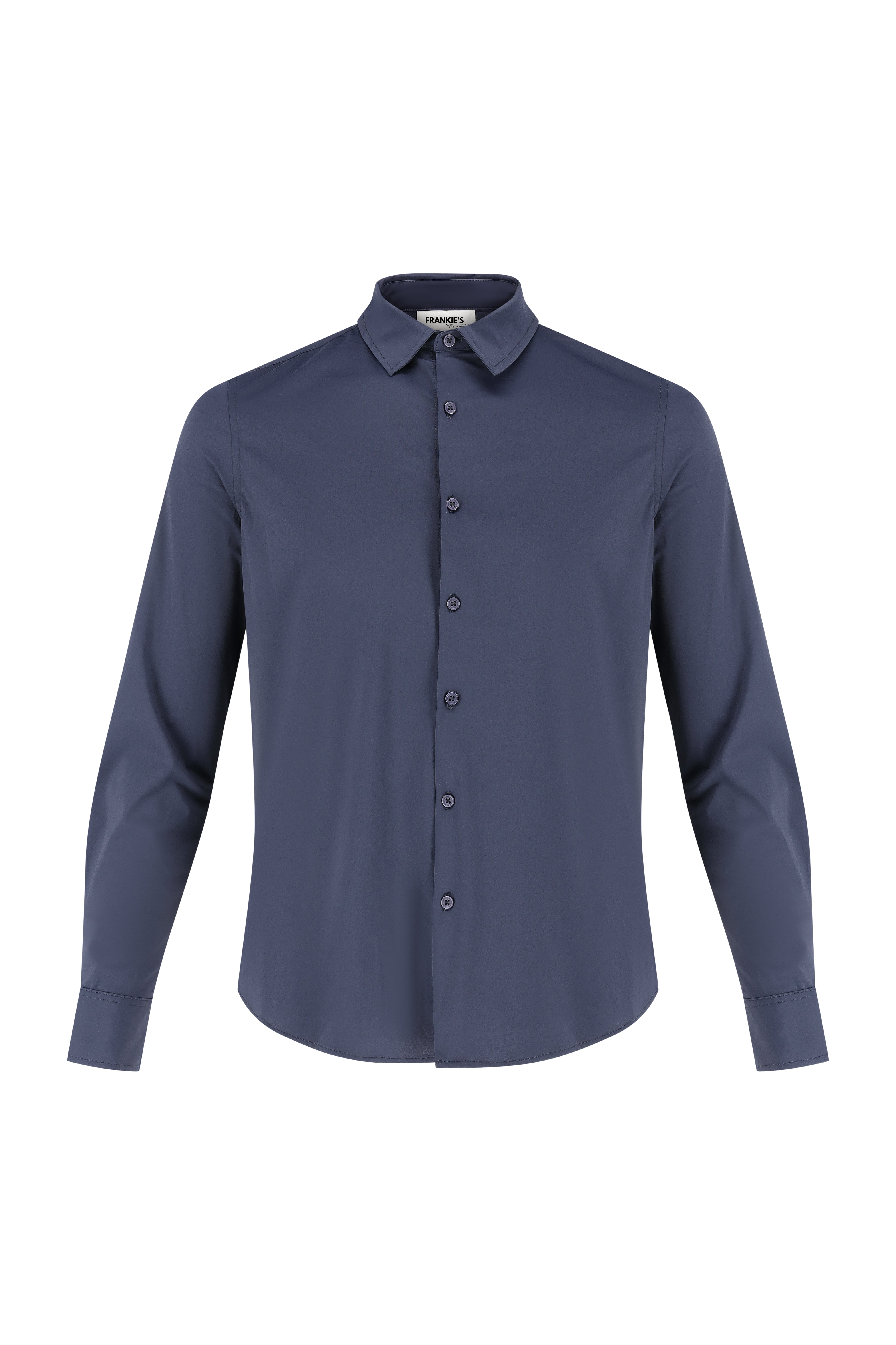 Button-Up Overhemd - Navy - Frankie's
