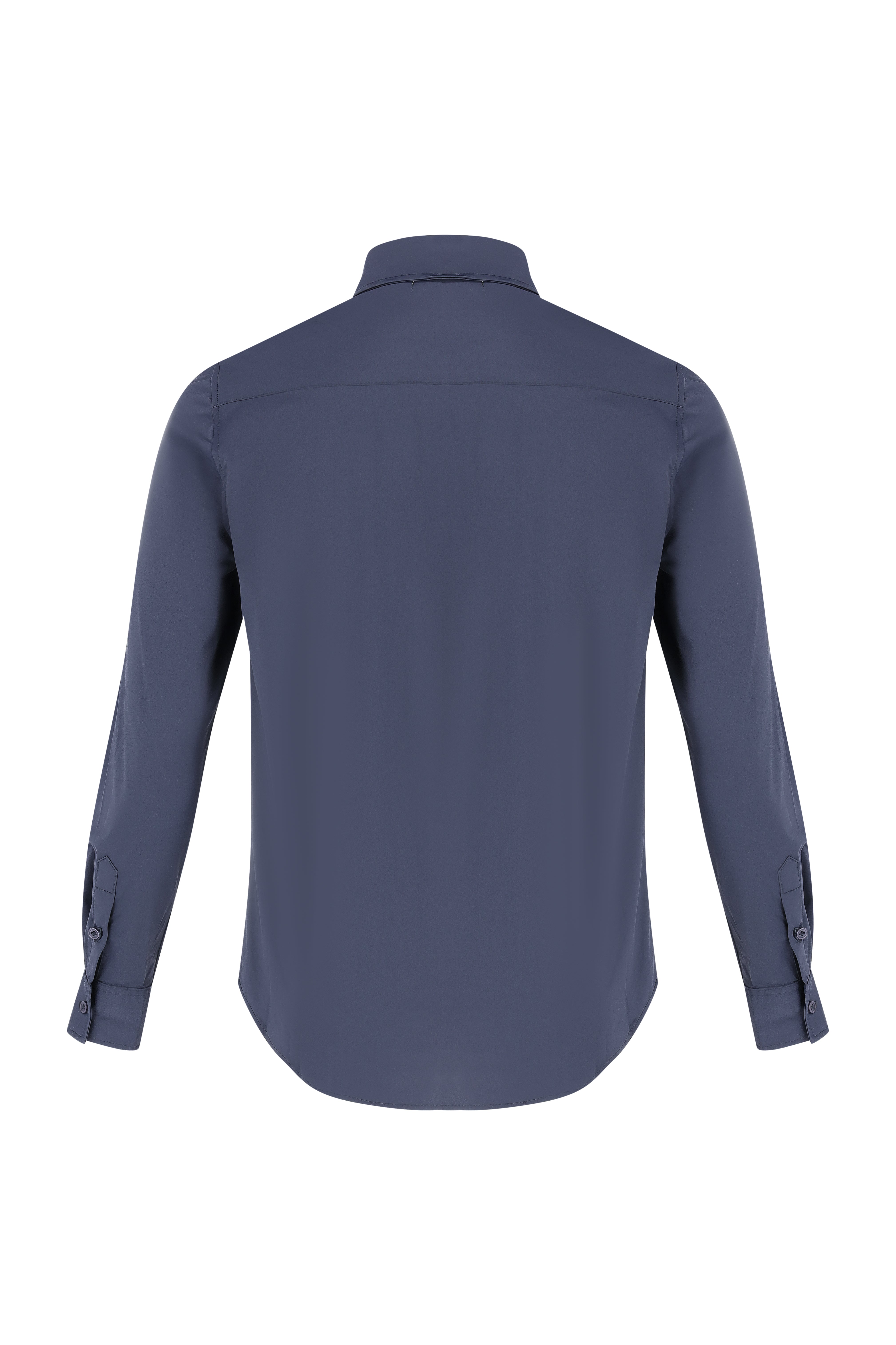 Button-Up Overhemd - Navy - Frankie's