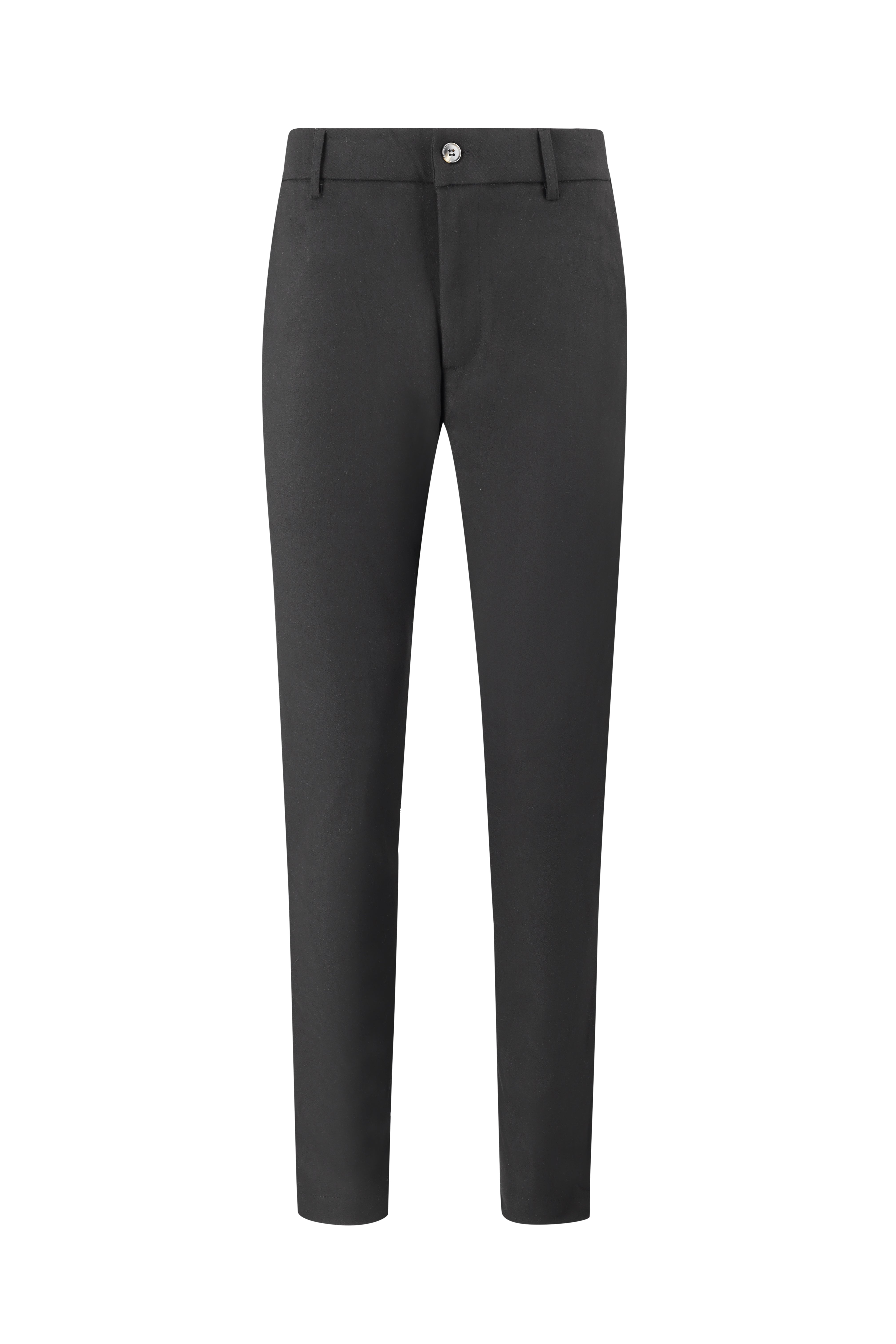Tailored Slim-Fit Trousers - Black