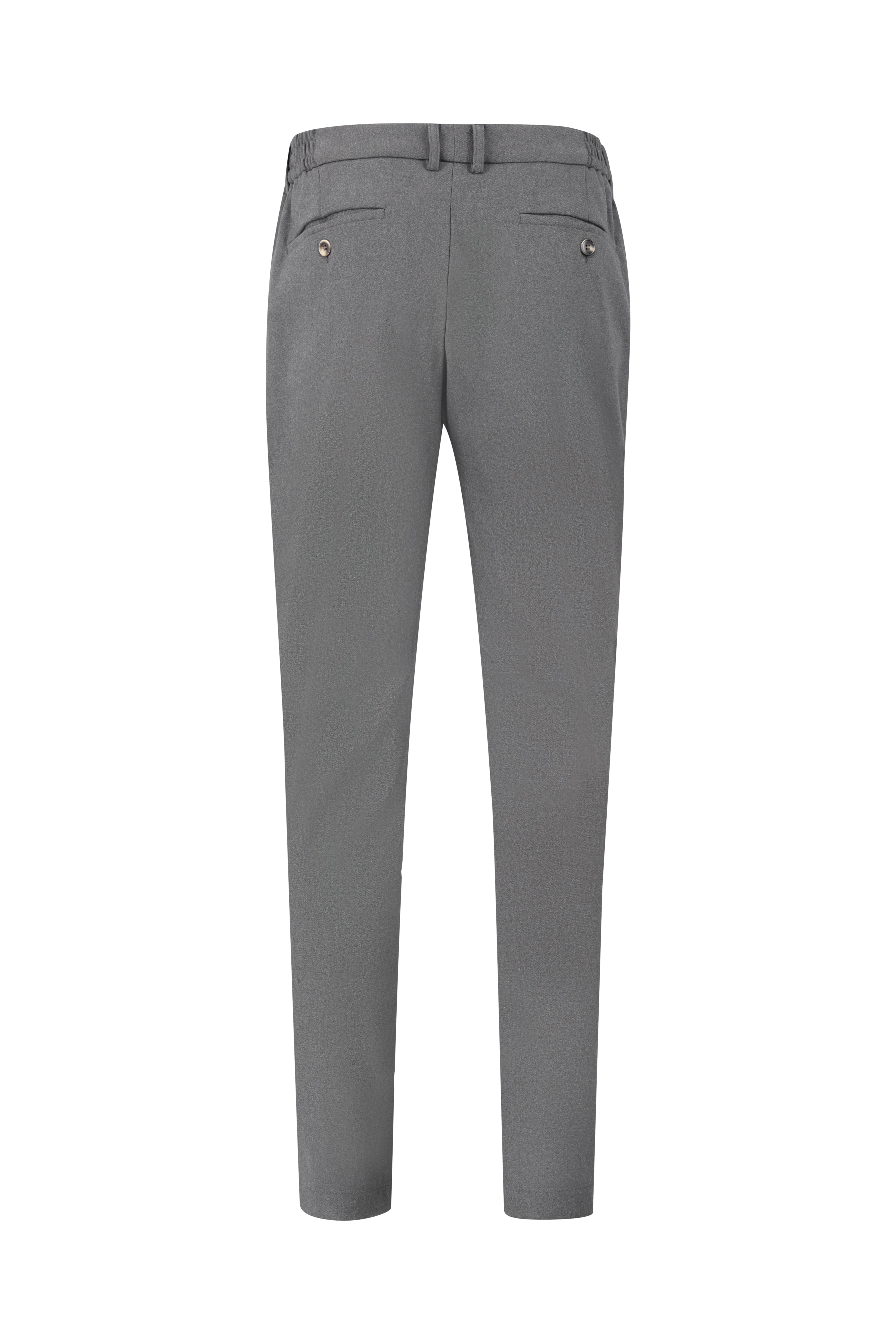Tailored Slim-Fit Trousers - Grey
