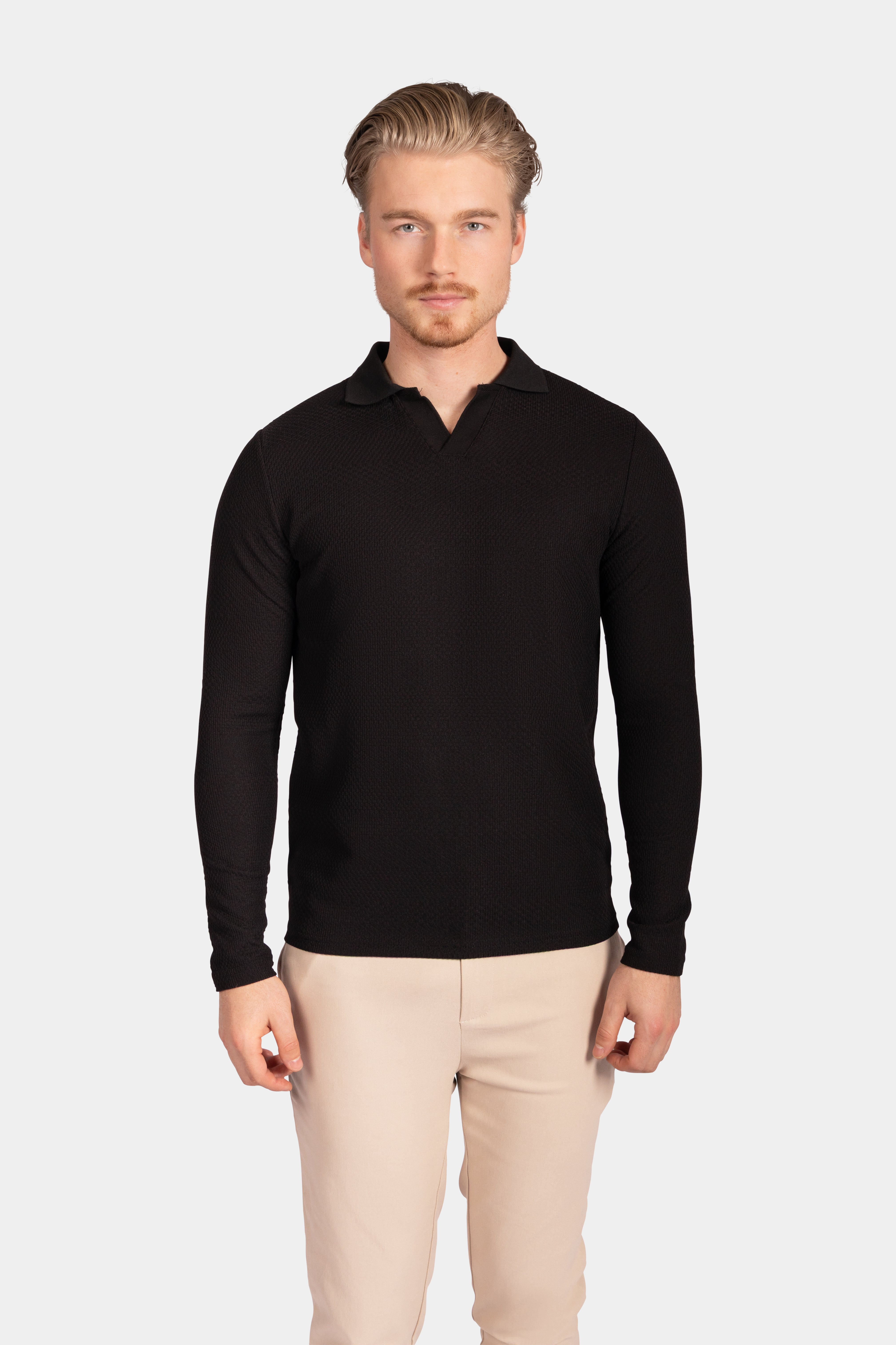 Polo Knit - Black