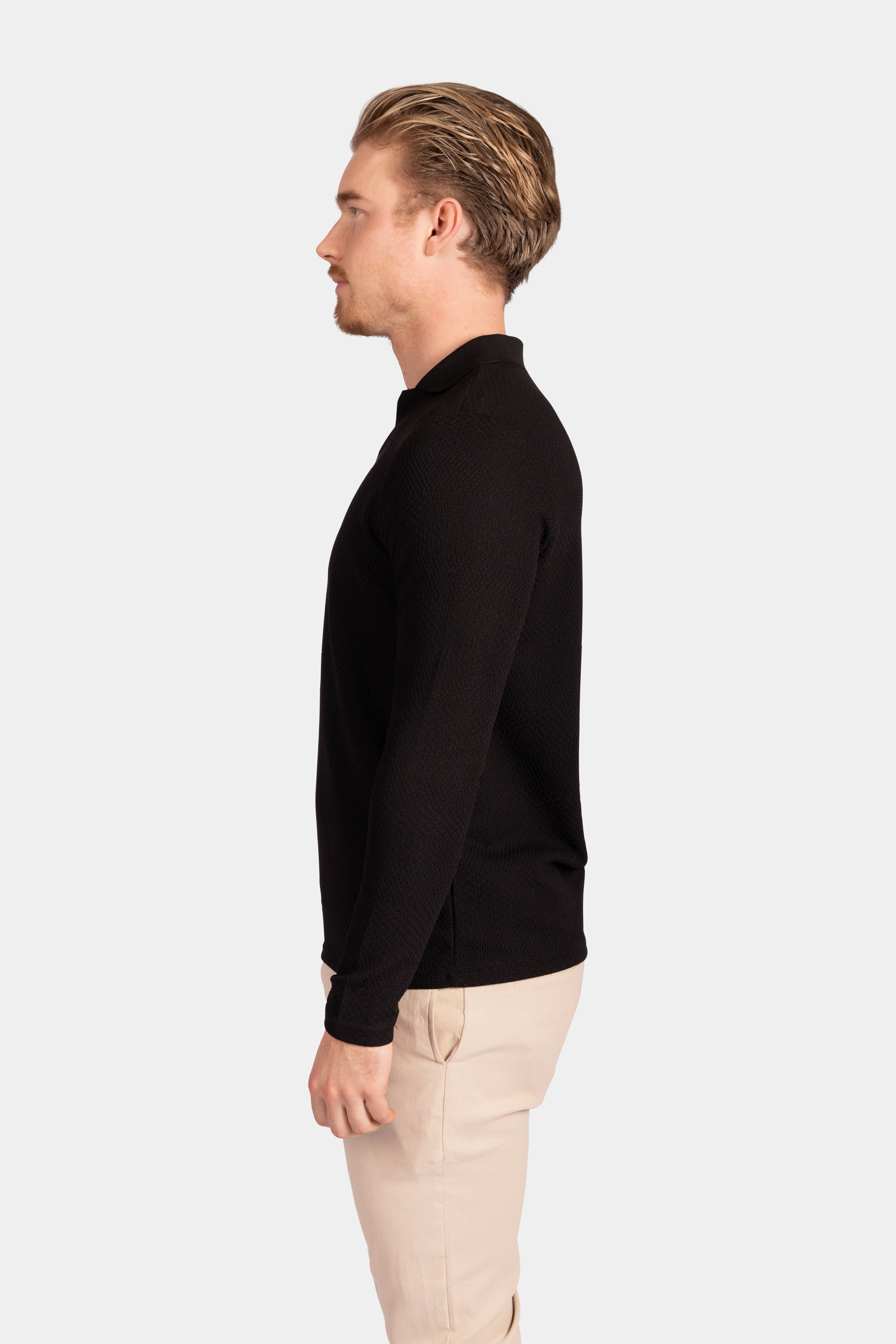 Polo Knit - Black