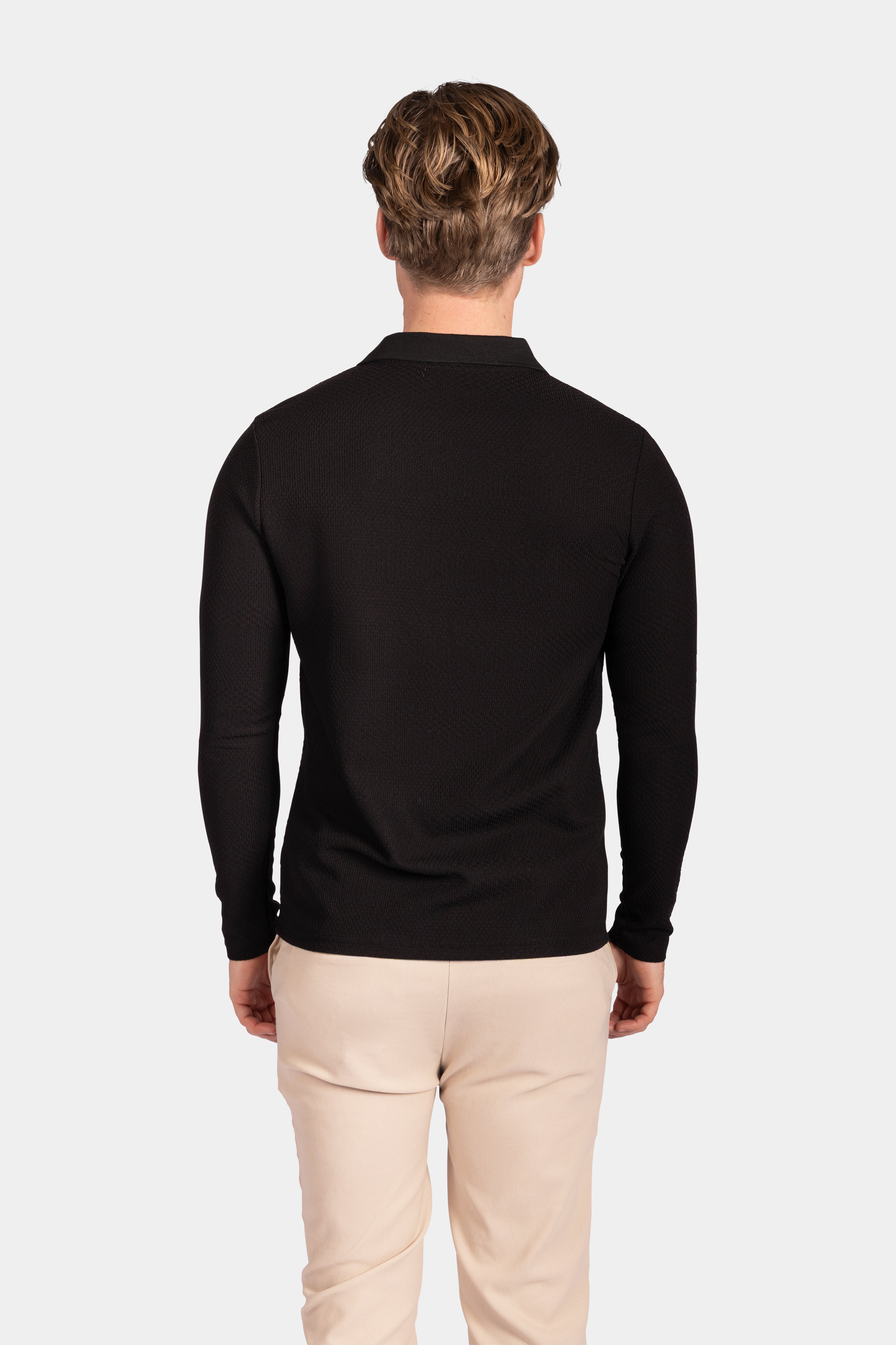Polo Knit - Black