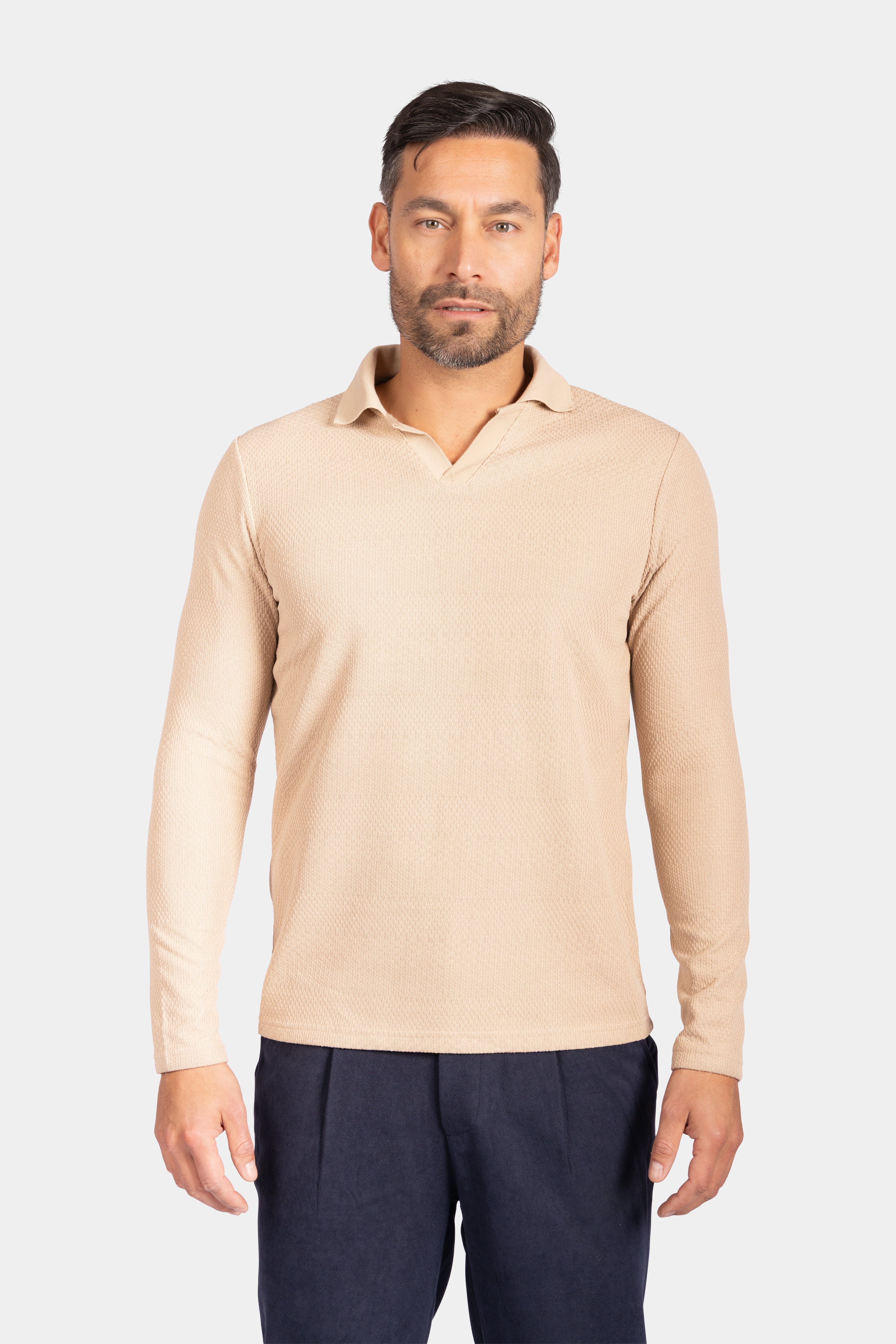 Polo Knit - Beige