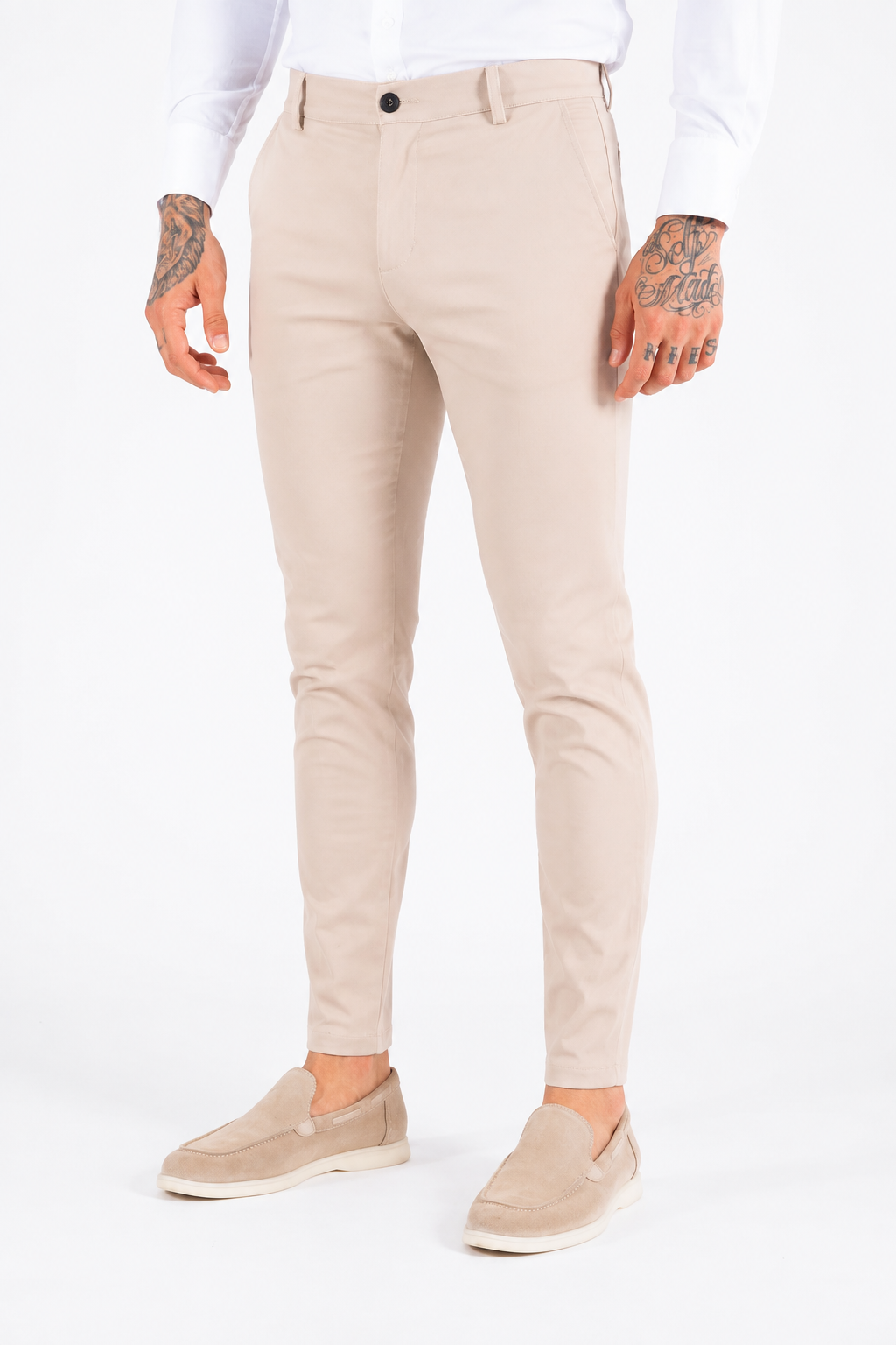 Pantalon super stretch beige