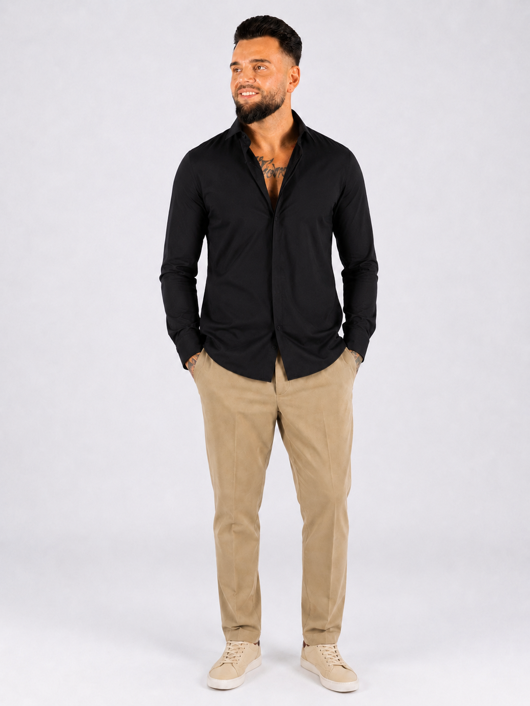 Overhemd Frankie slim fit zwart - Frankie's