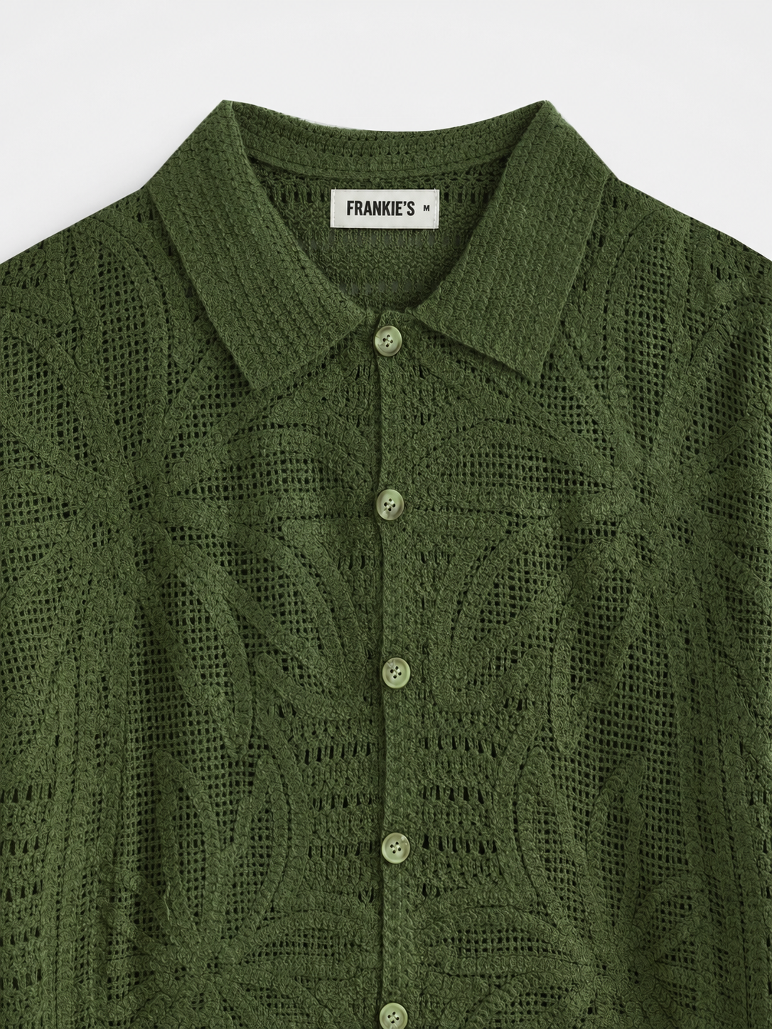 Paros Knitted Shirt Olive Green
