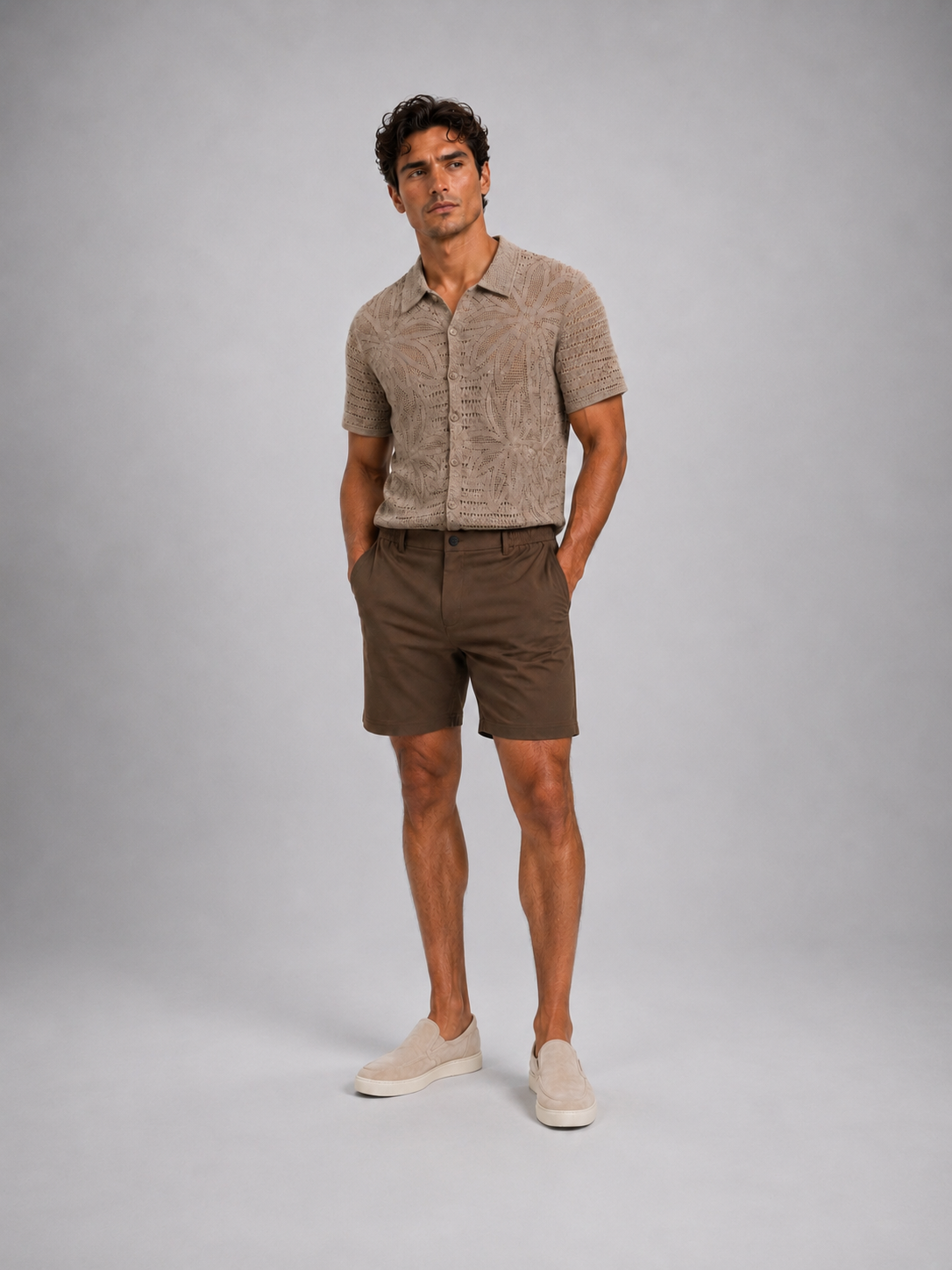 Monaco Tailored Shorts – Chocolate Brown