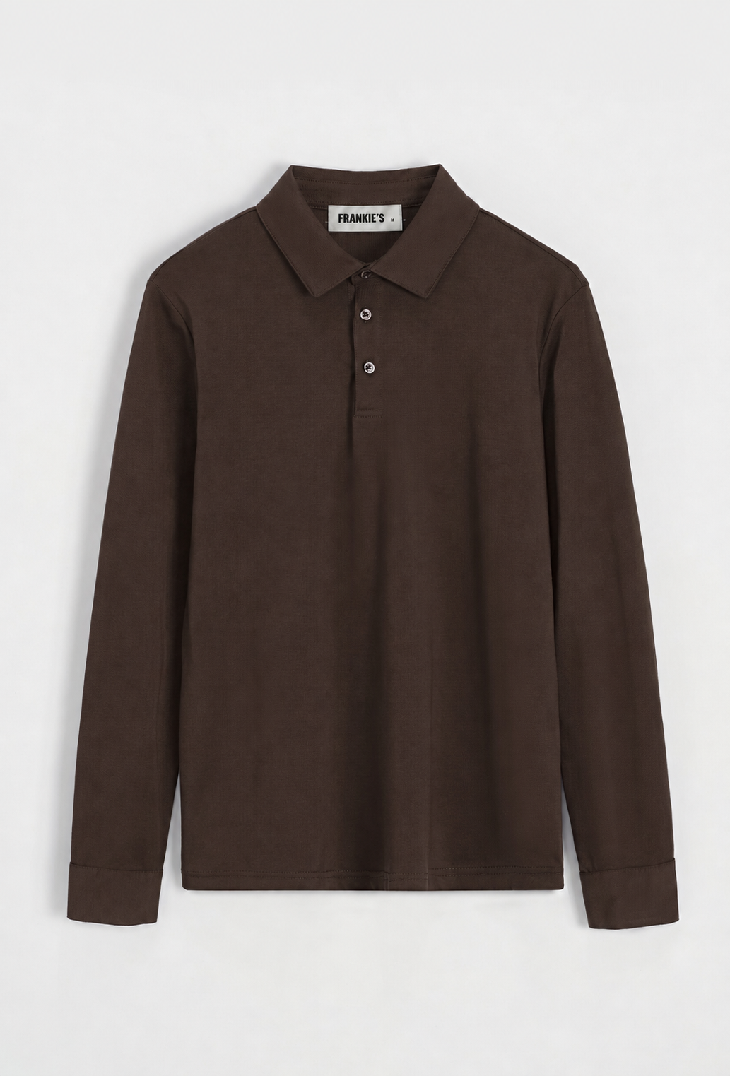 Lucca Long Sleeve Polo Brown - Frankie's