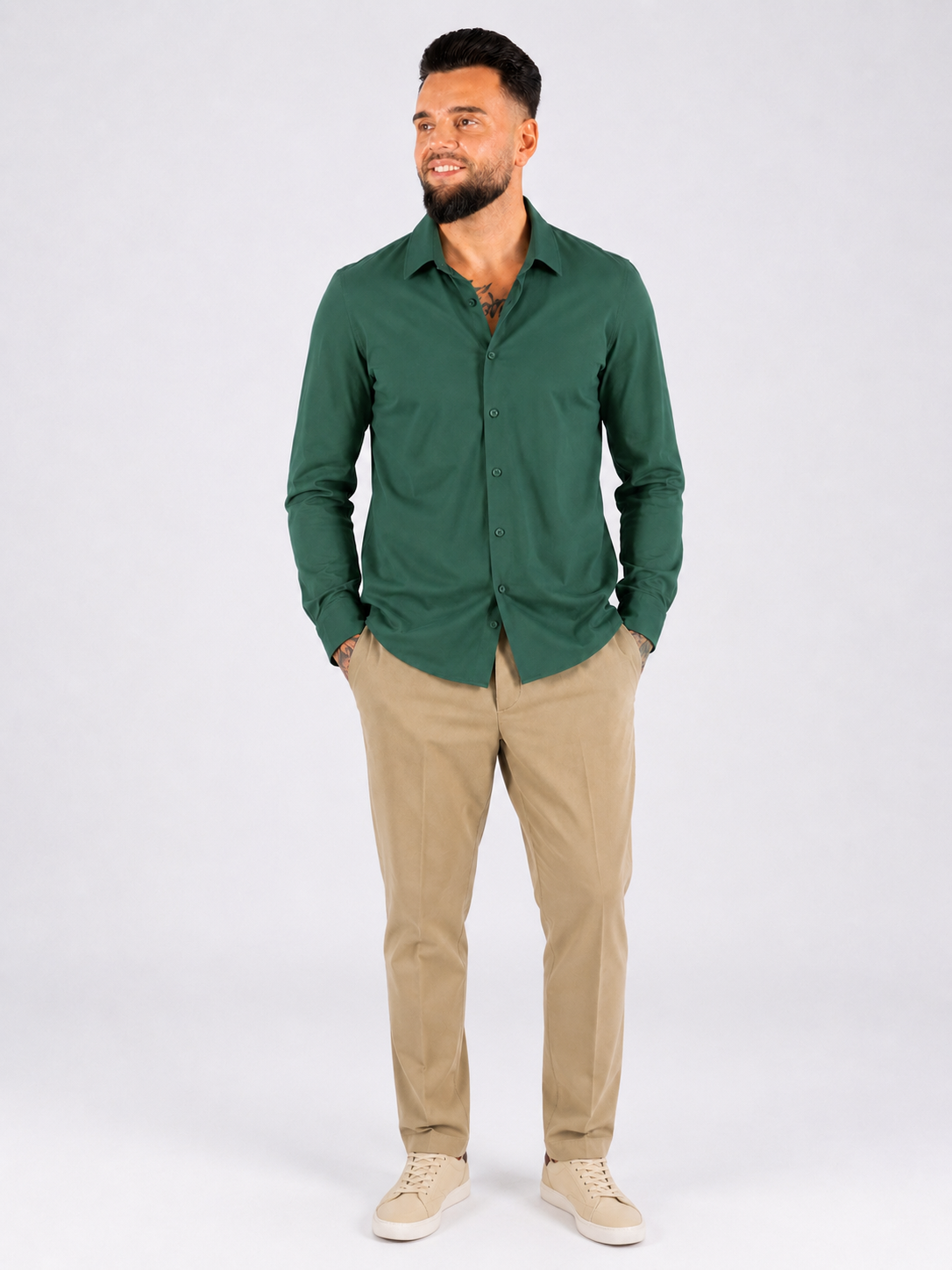Overhemd Slim Fit Green - Frankie's