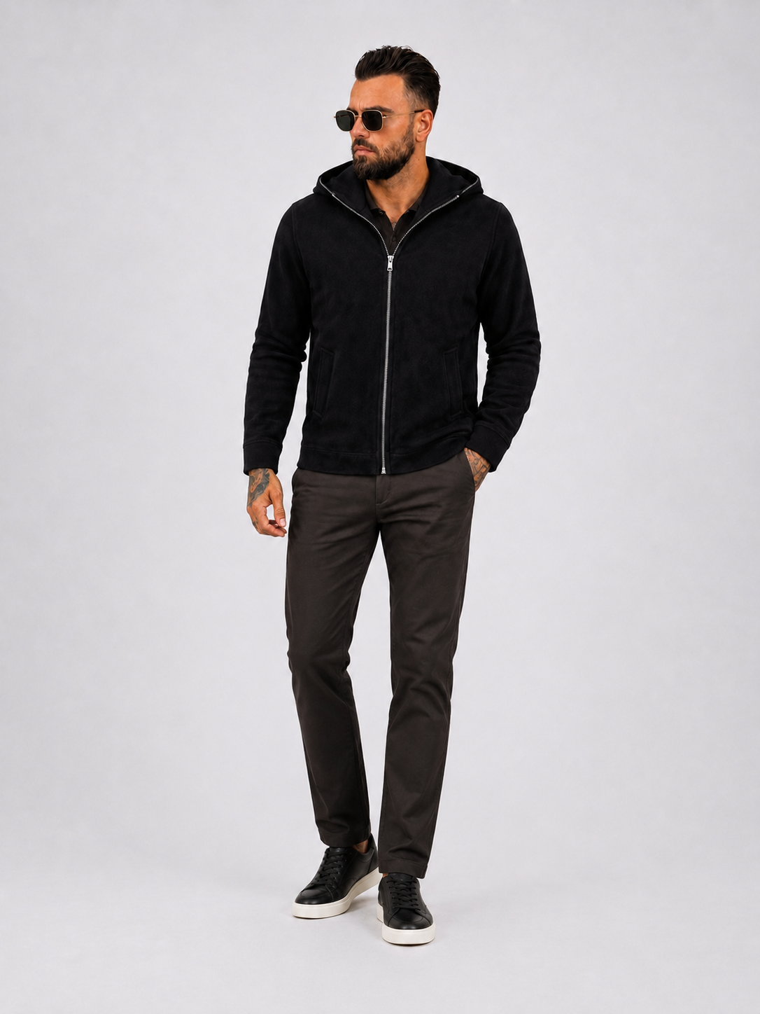 Zip Hoodie Black - Frankie's