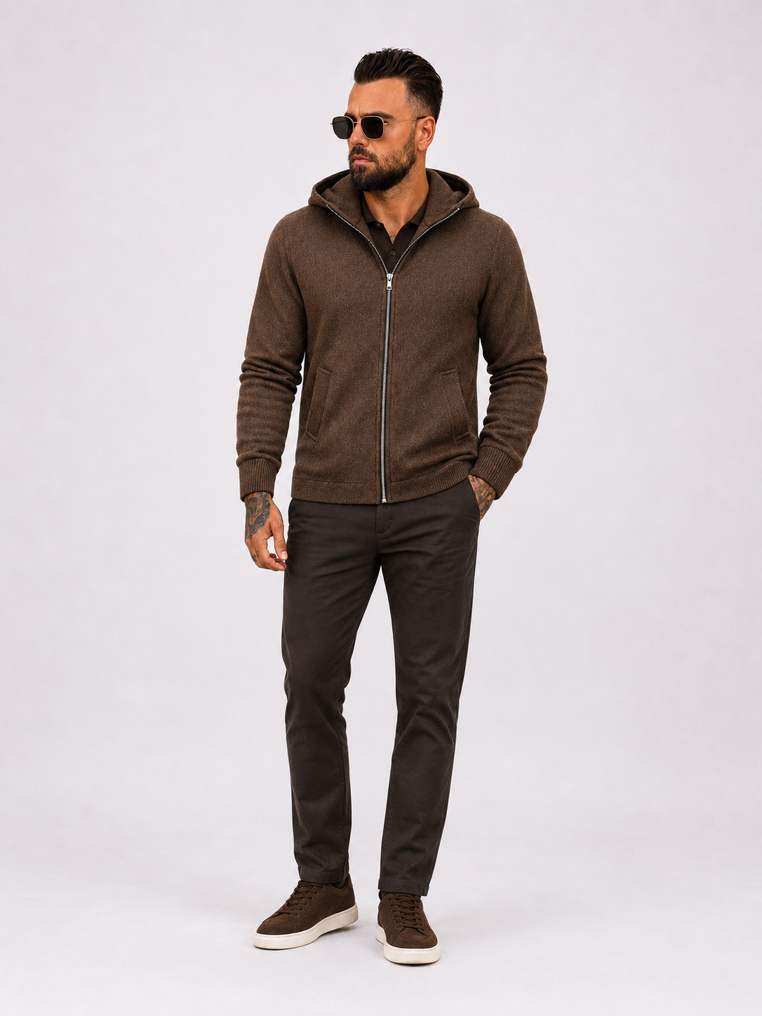 Zip Hoodie Brown - Frankie's
