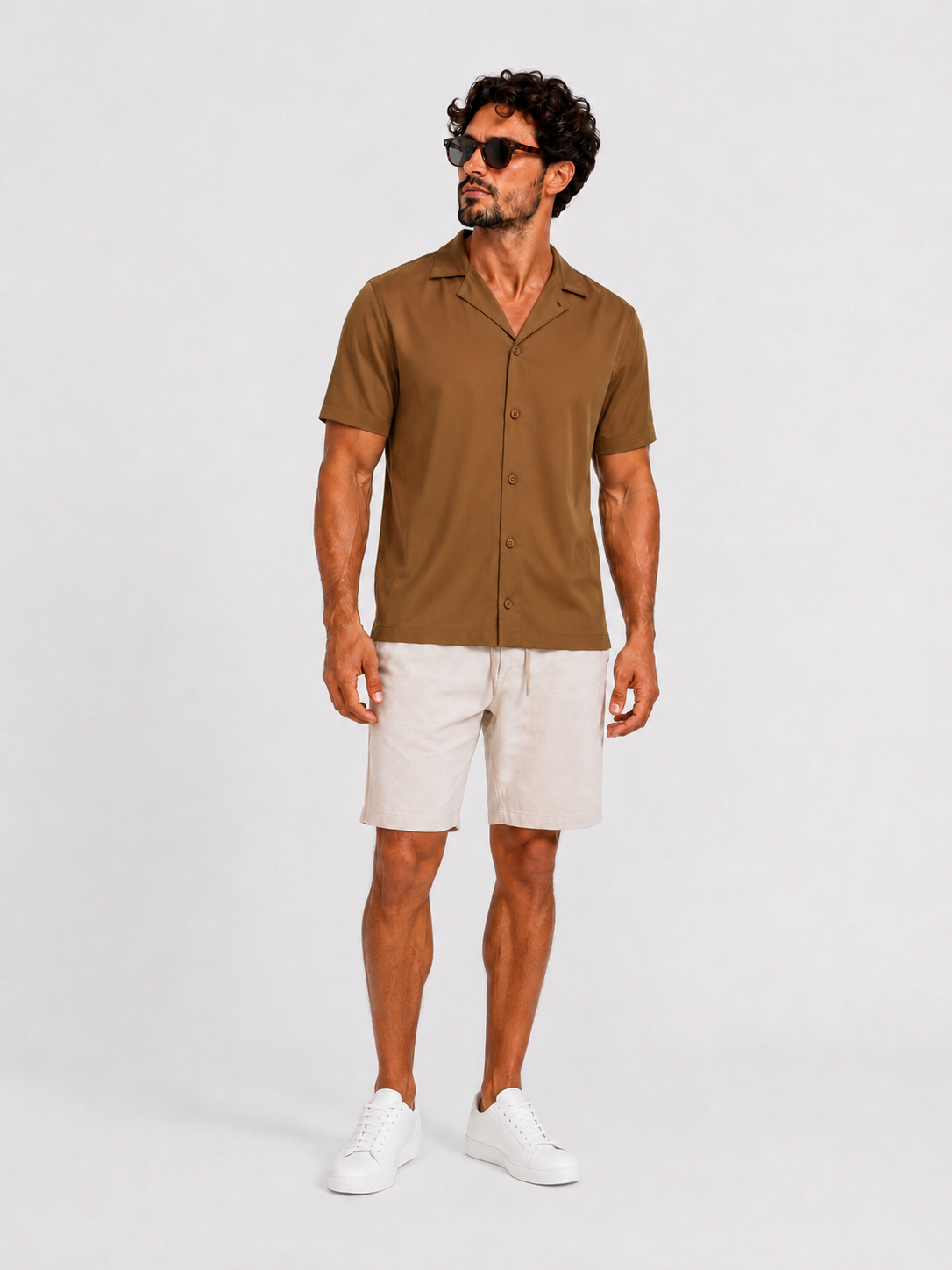 Shirt satin bronze - Frankie's