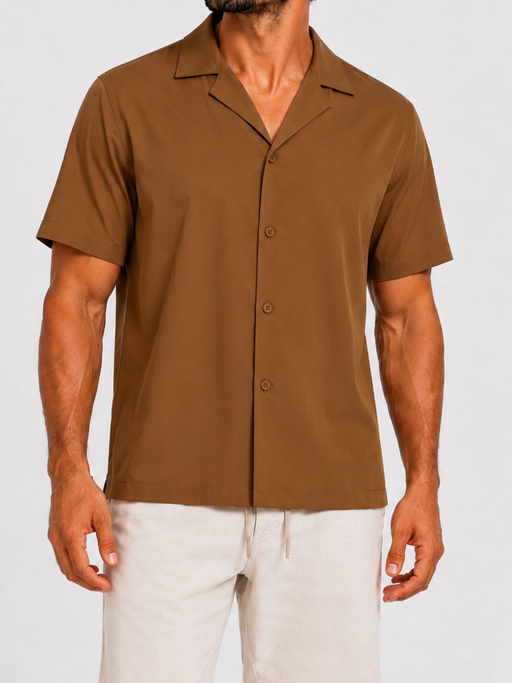Shirt satin bronze - Frankie's