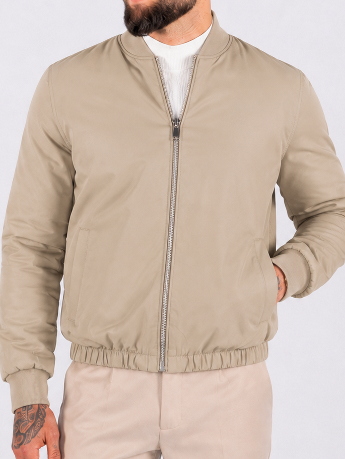 Reversible summer jacket camel beige - Frankie's