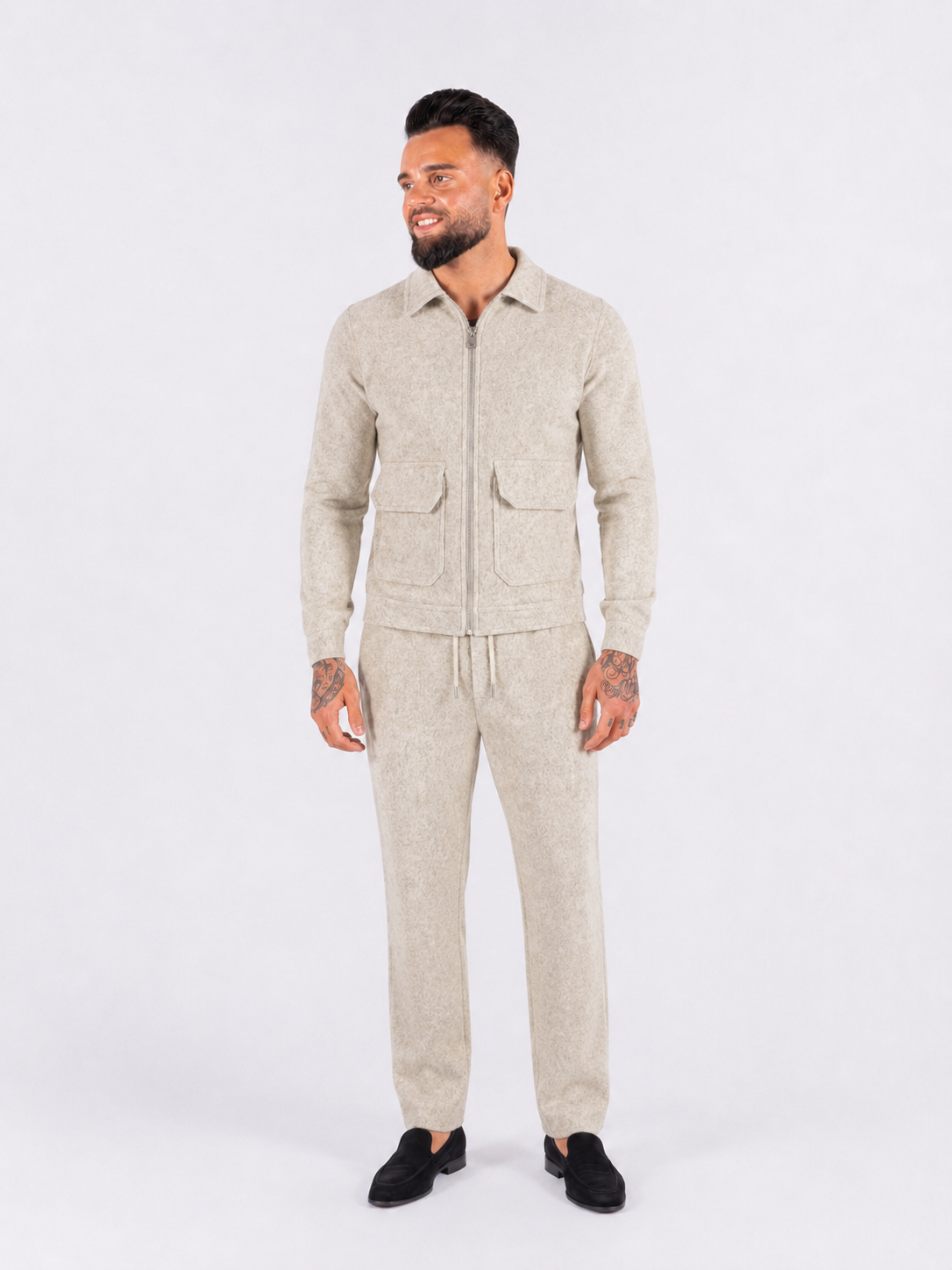 Two piece set pantalon & jacket beige - Frankie's