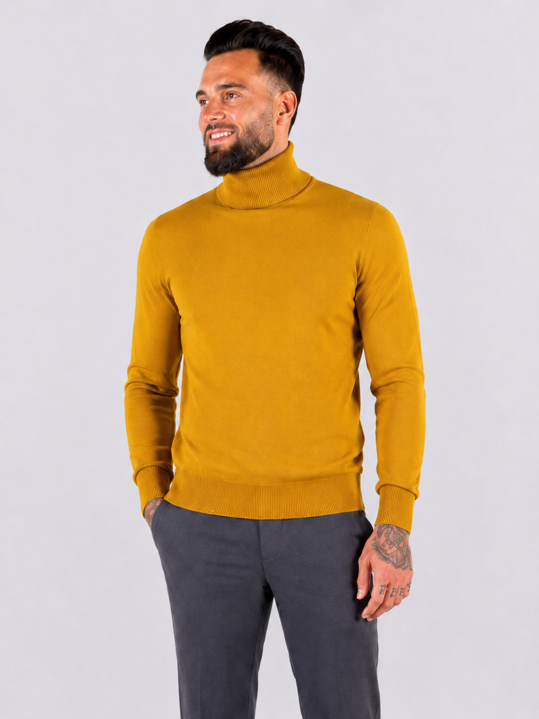 Turtleneck Sweater - Mustard Yellow - Frankie's