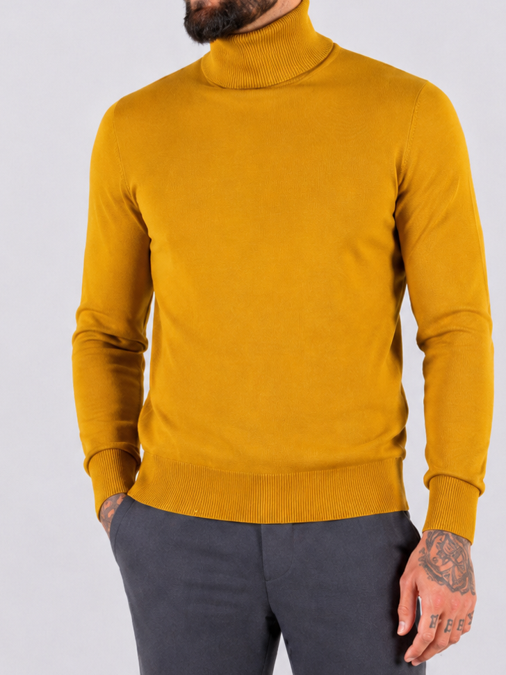 Turtleneck Sweater - Mustard Yellow - Frankie's