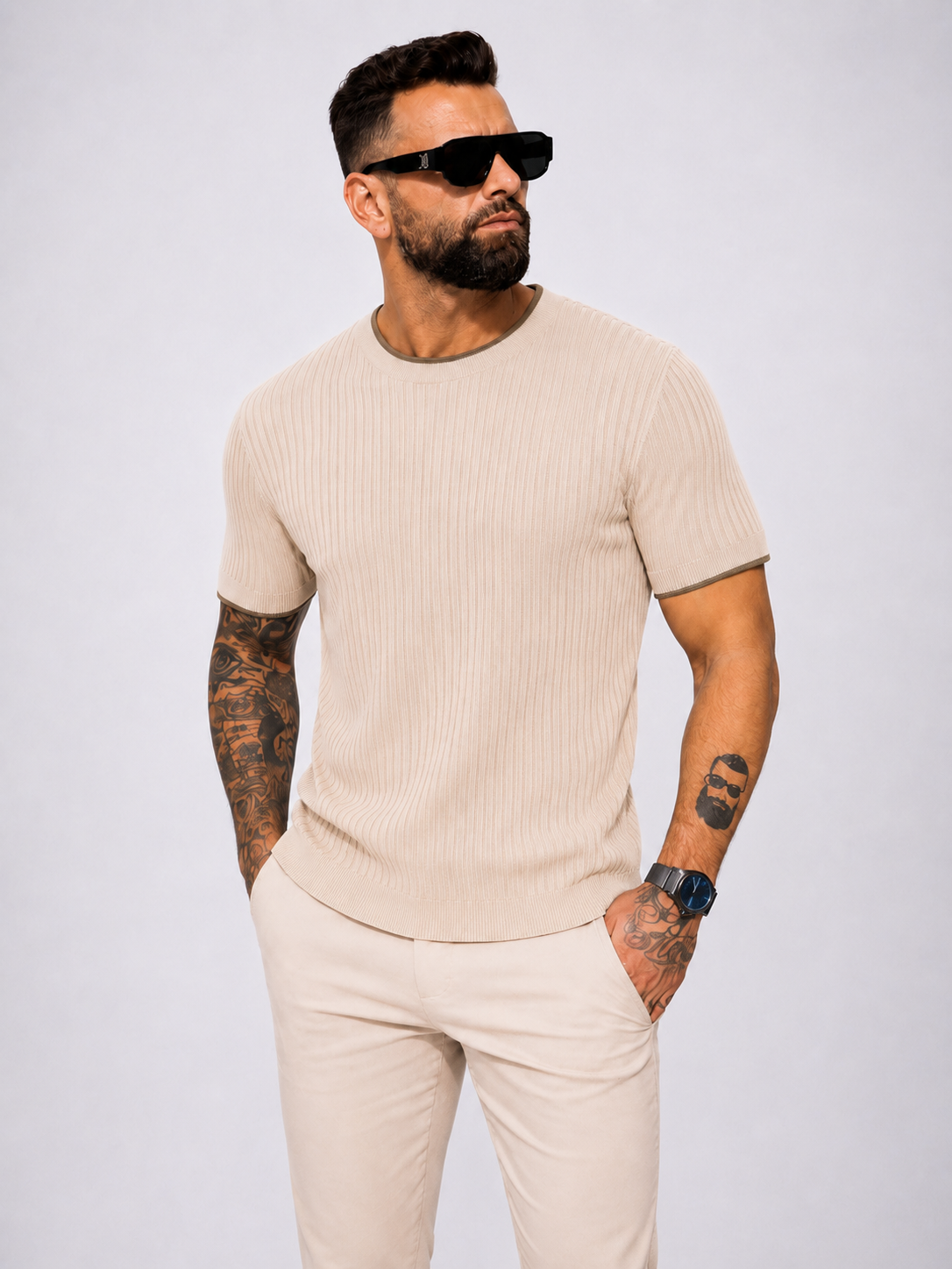 Frankies Essential Tee Beige - Frankie's