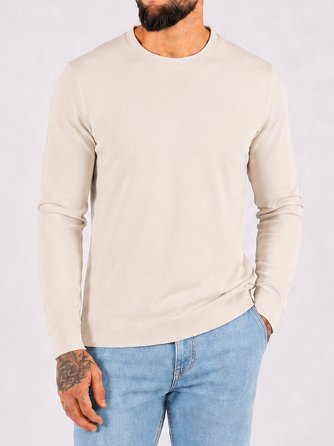 Crewneck Sweatshirt - Beige - Frankie's