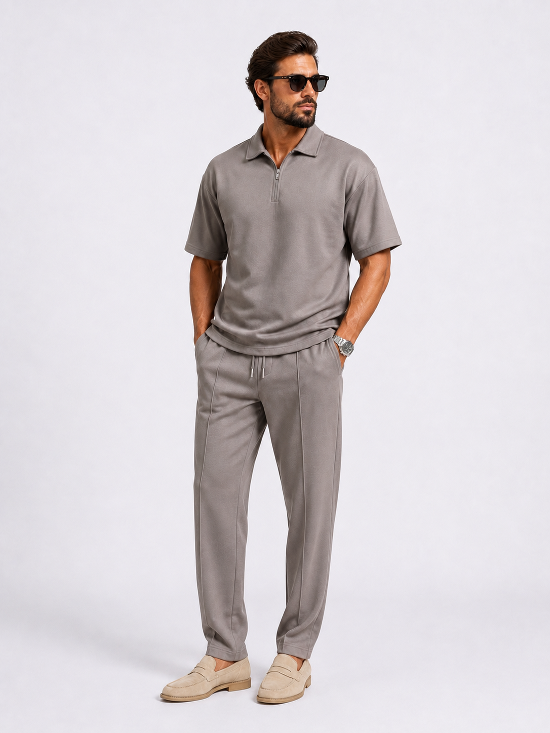 Milano Oversized Set Taupe - Frankie's