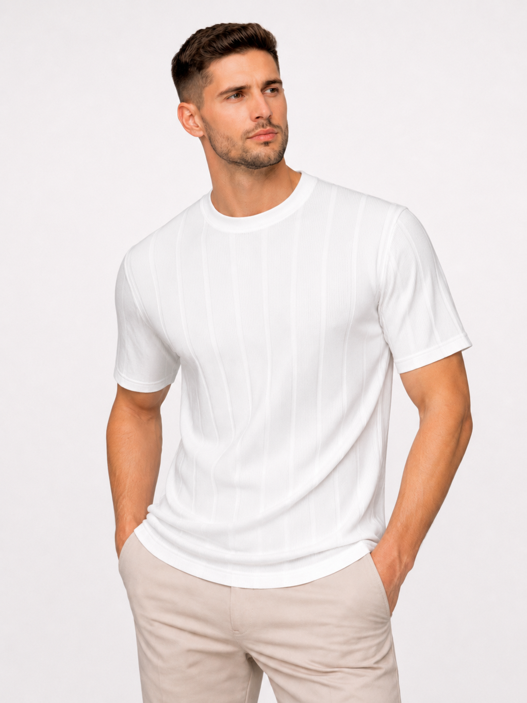 Classic Knitwear T-shirt White - Frankie's