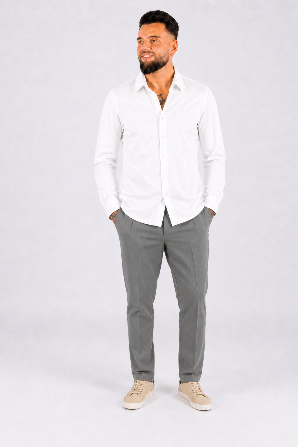 Tapered Pantalon Grey