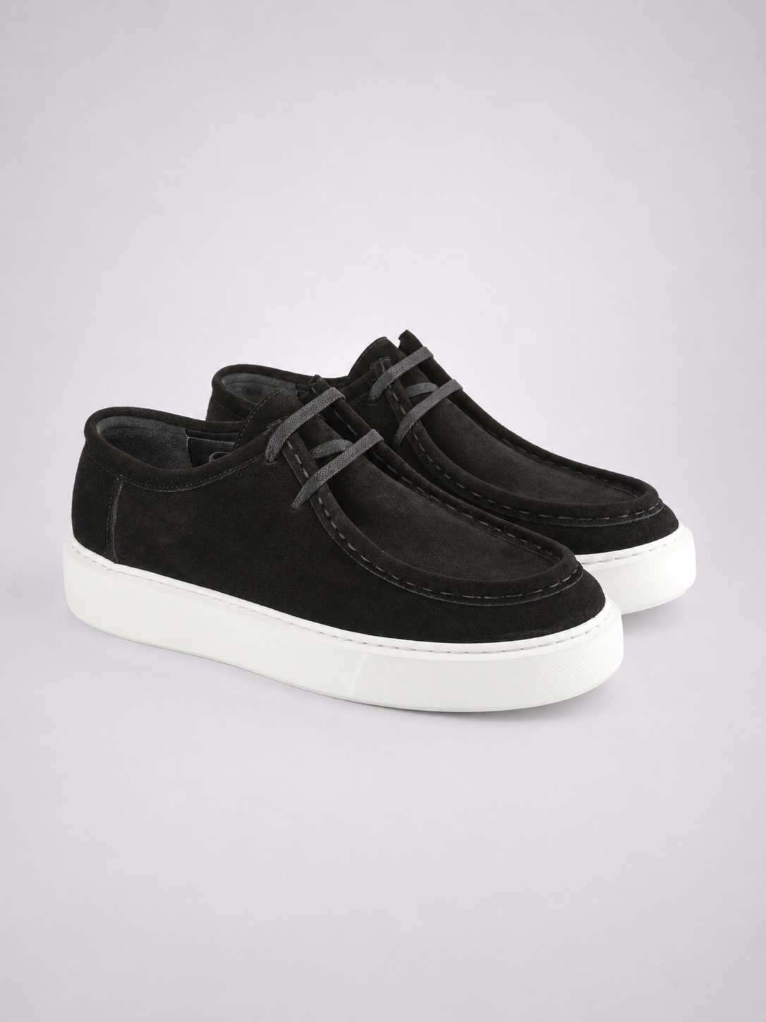 Suede frame shoes - Black - Frankie's