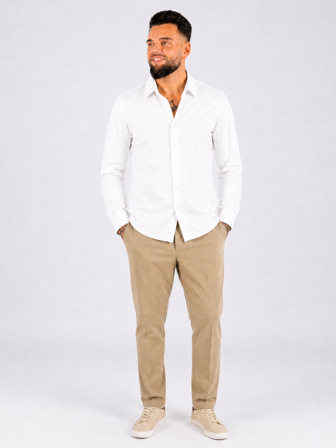 Overhemd Slim Fit White - Frankie's