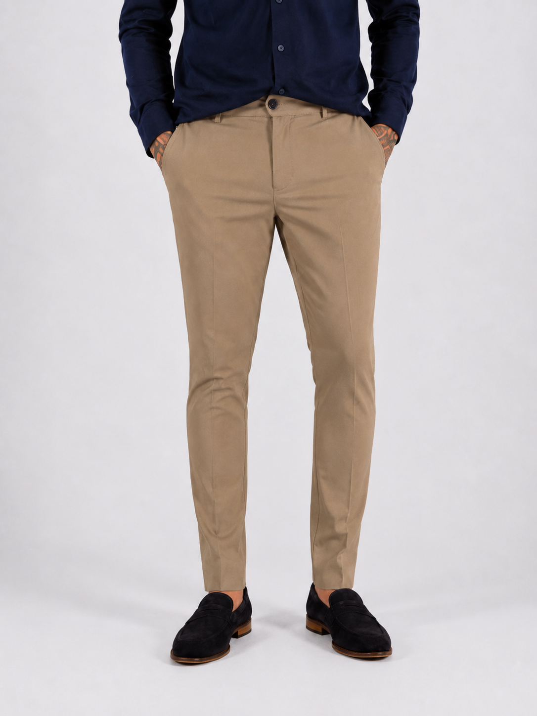 Pantalon Regular Fit Khaki - Frankie's