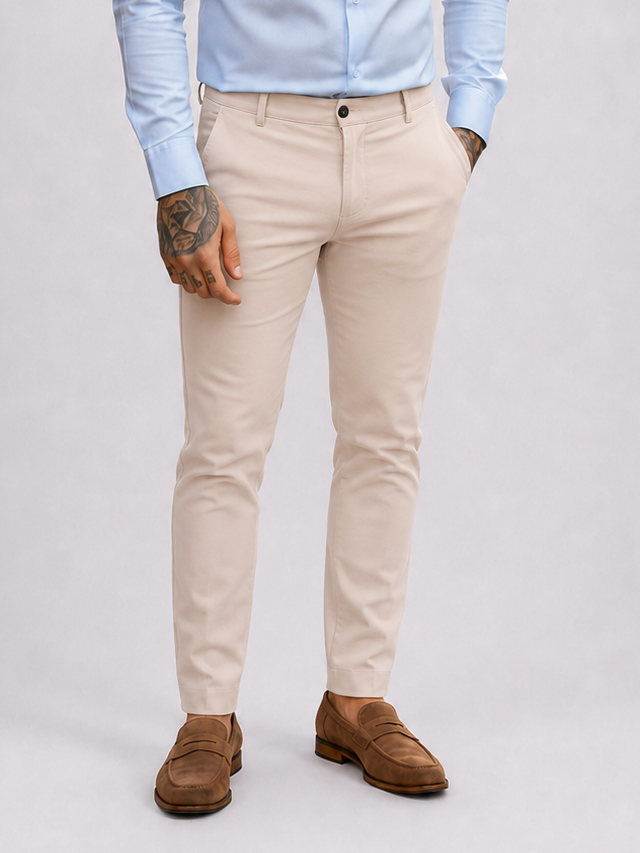 Super stretch pantalon beige - Frankie's