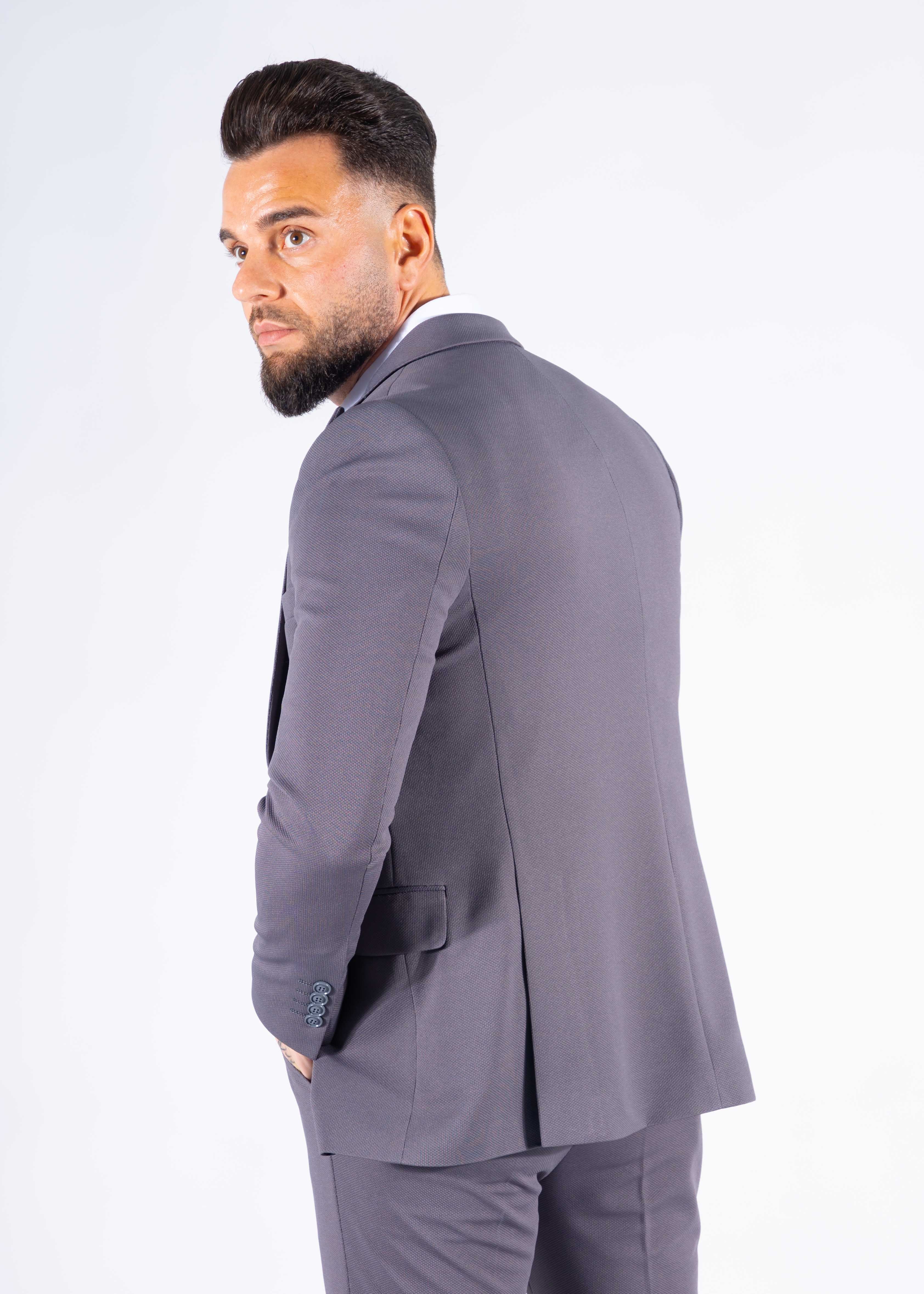 Suit three piece Havana dark grey
