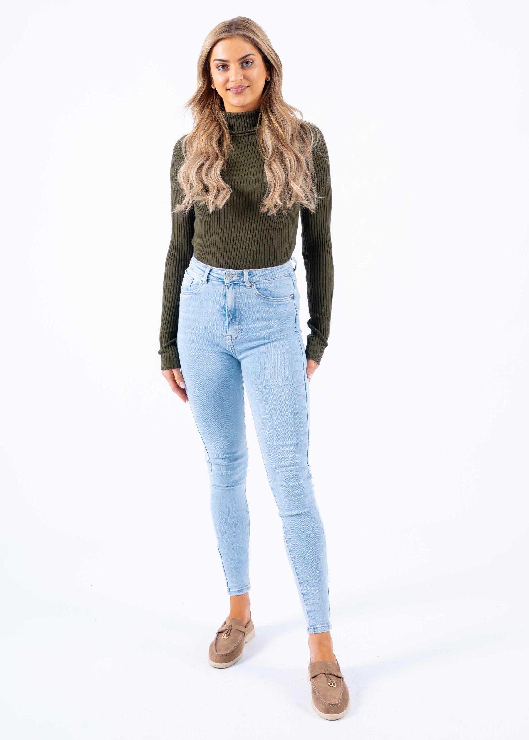 Turtleneck knitwear khaki - Frankie's