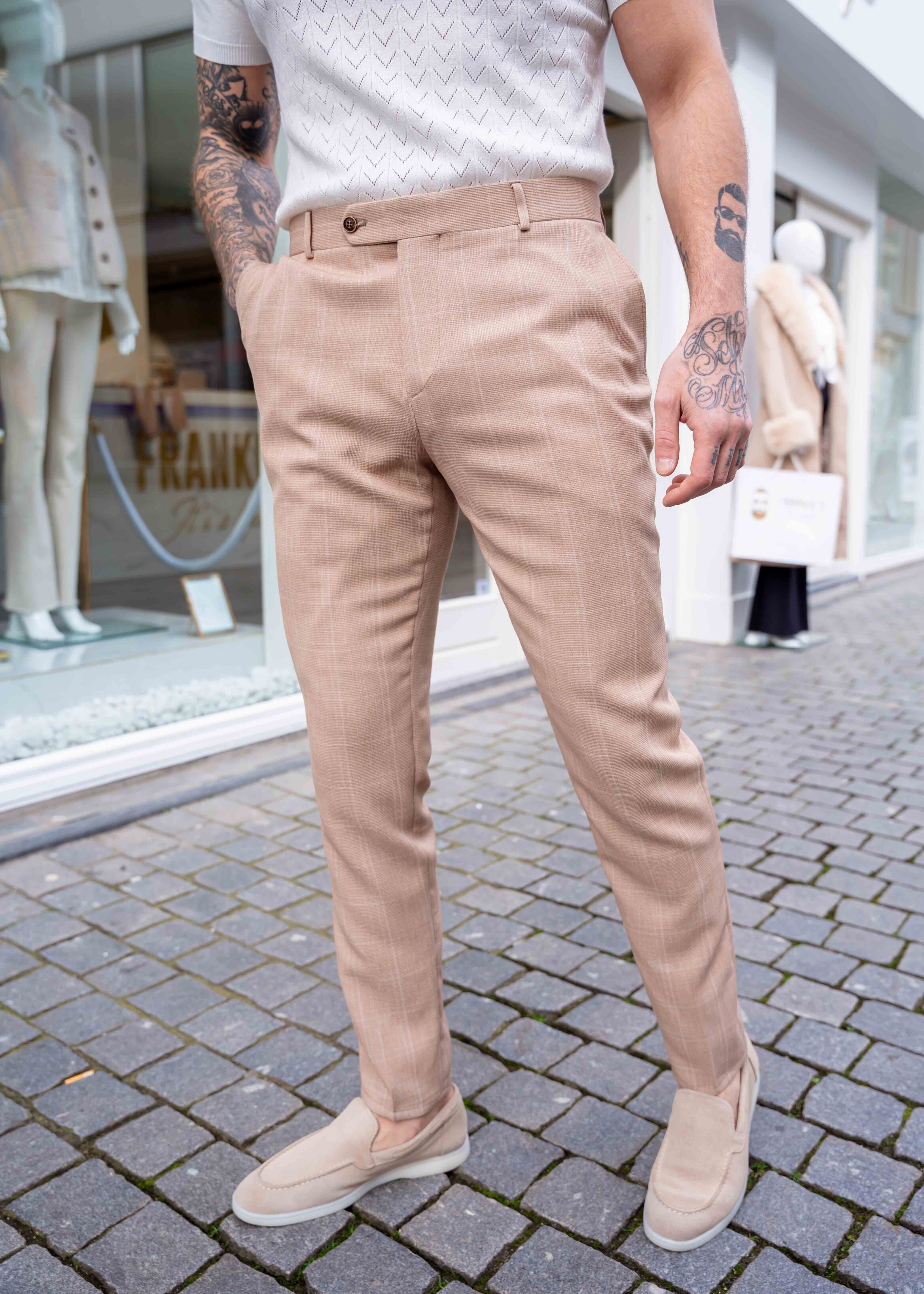 Pantalon Oxford camel - Frankie's