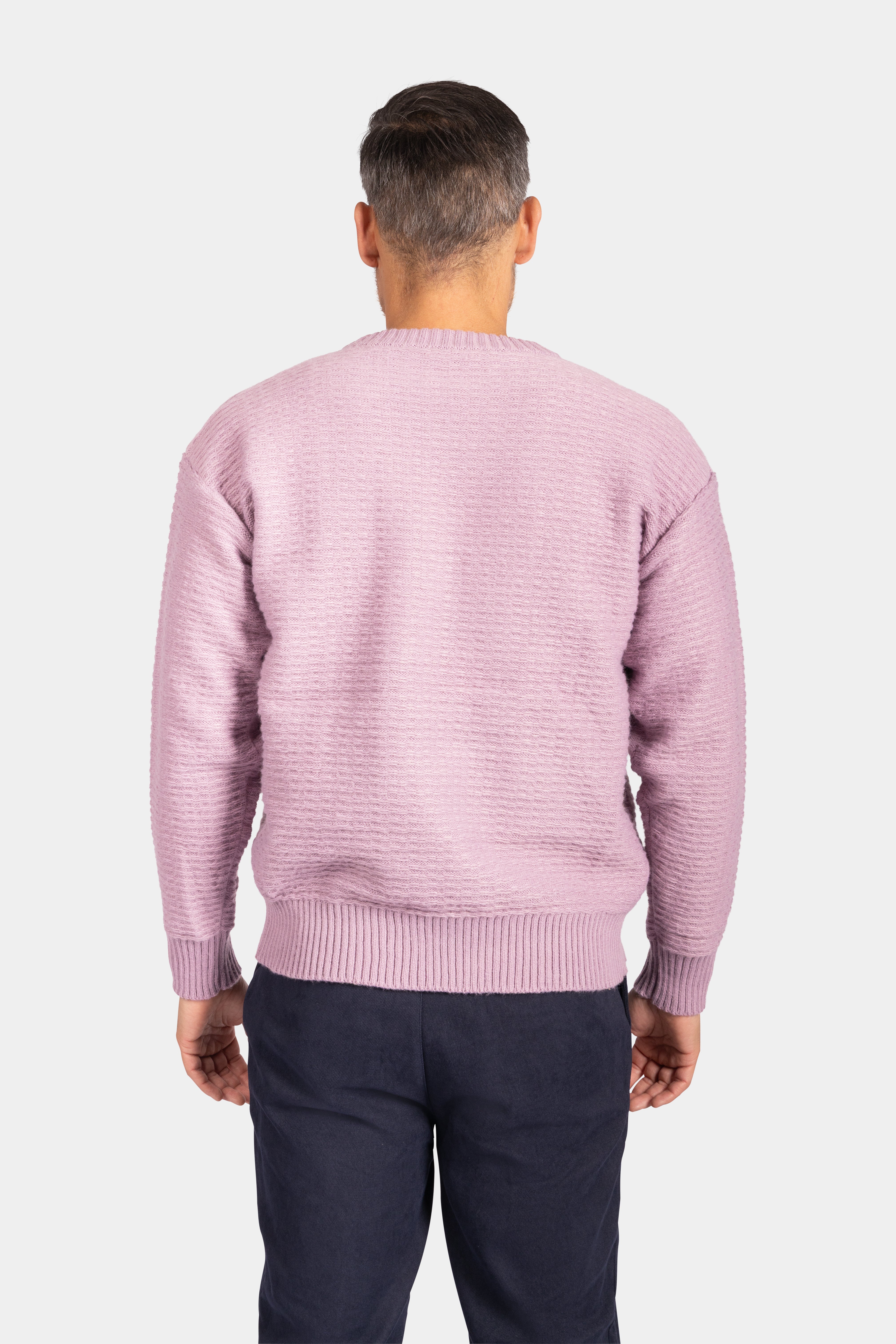Textured Crewneck Knit - Lilac - Frankie's