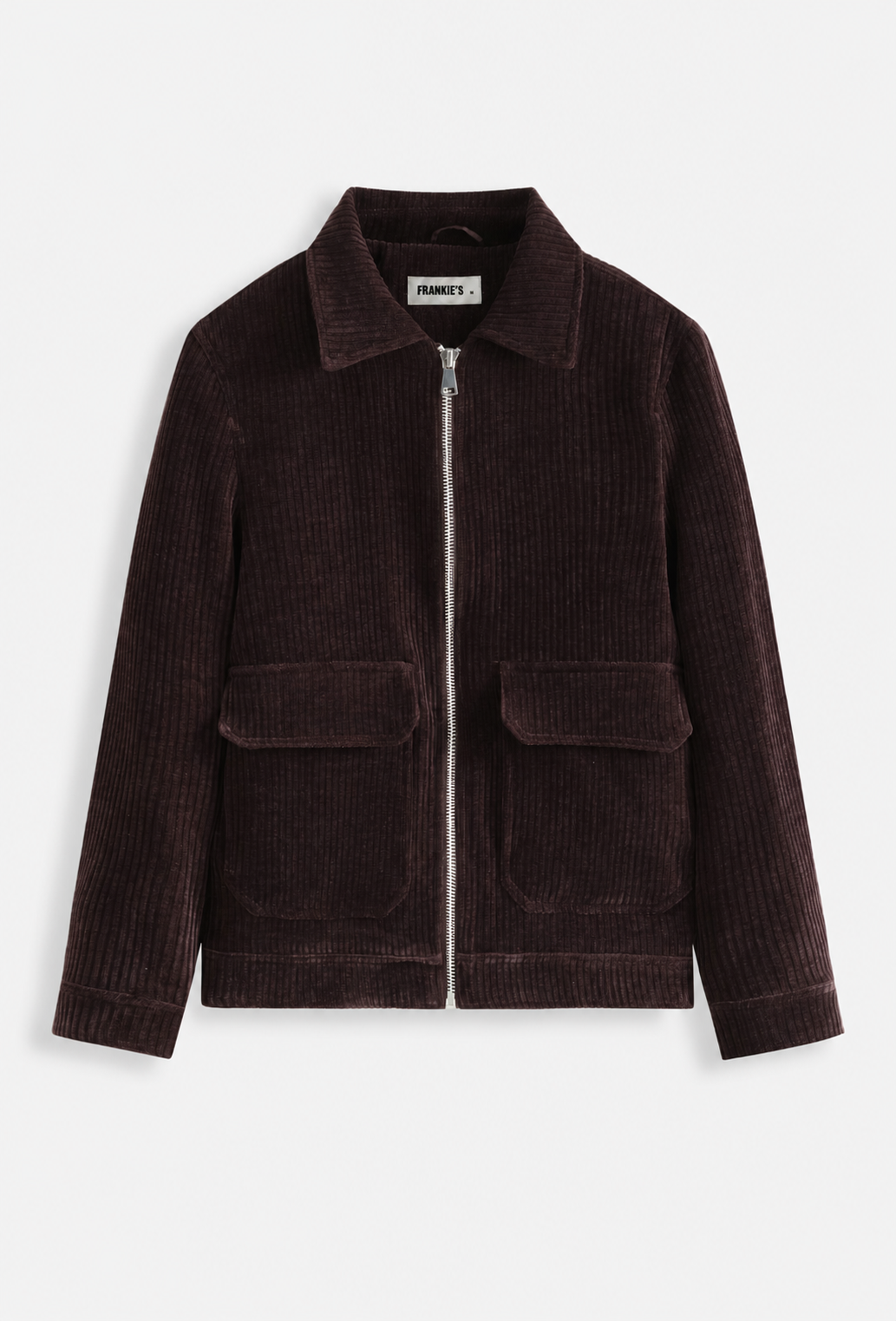 Velvet Ribbed Jacket Brown