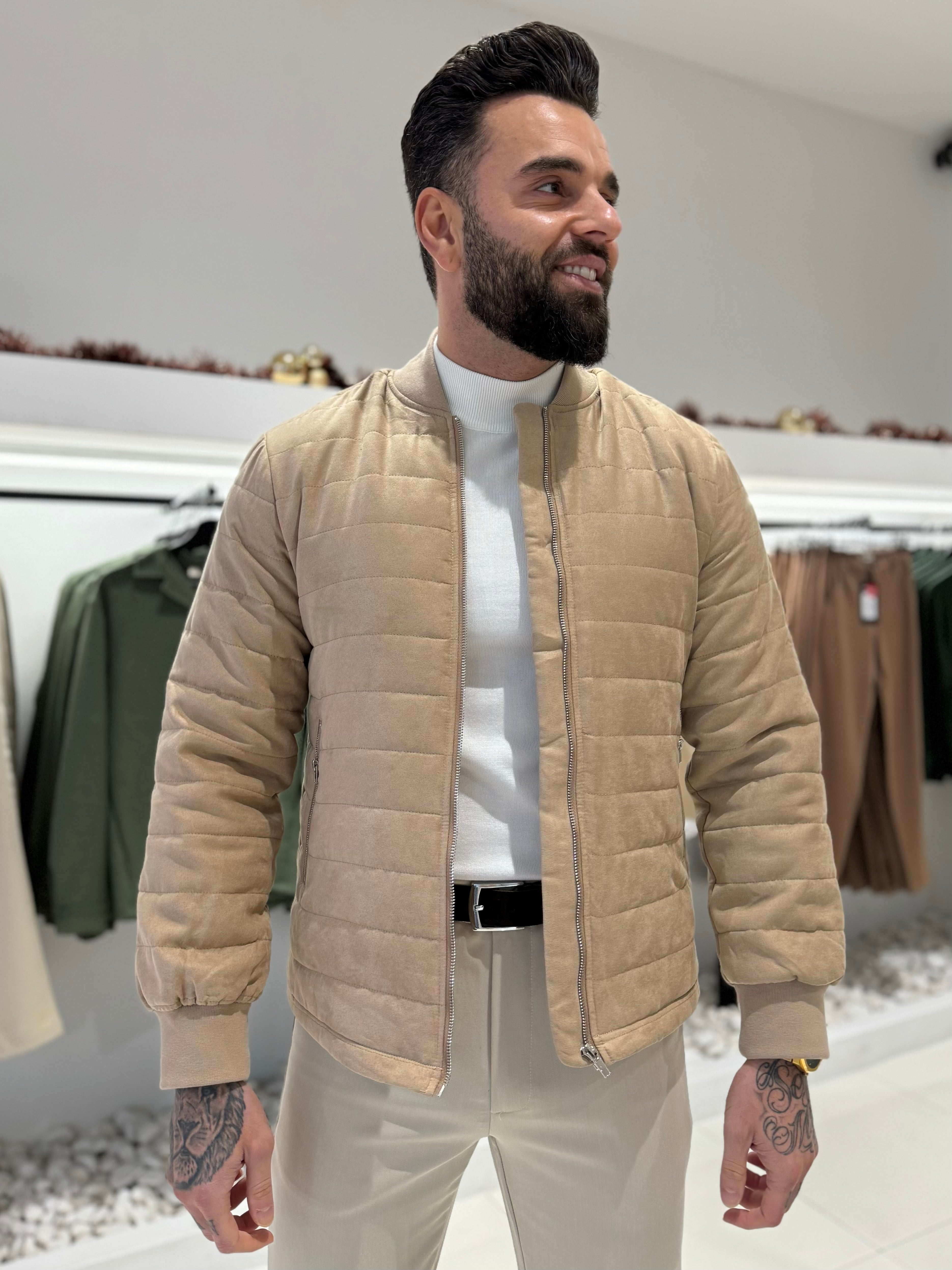 Bomber jacket suede beige - Frankie's