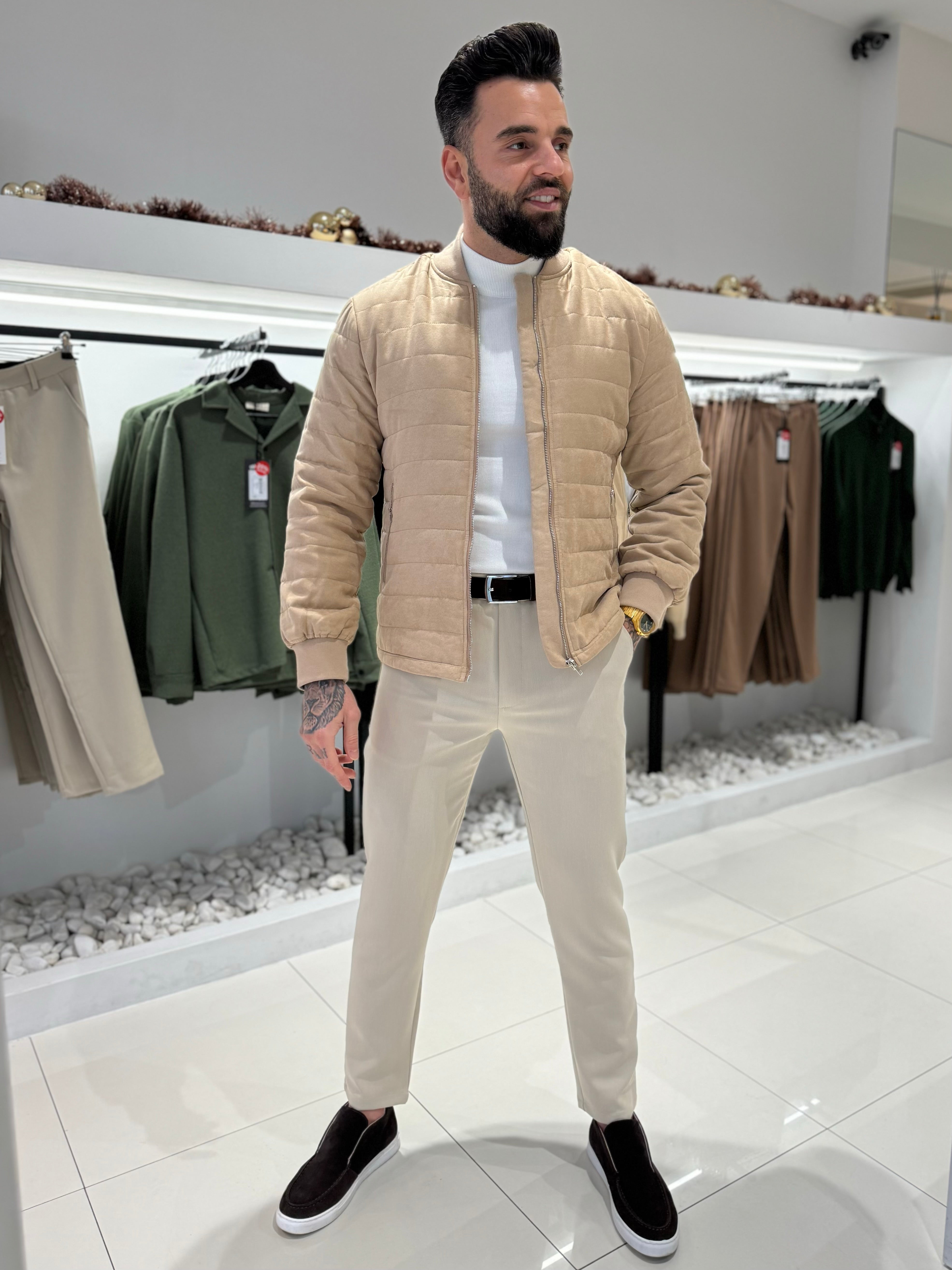 Bomber jacket suede beige - Frankie's